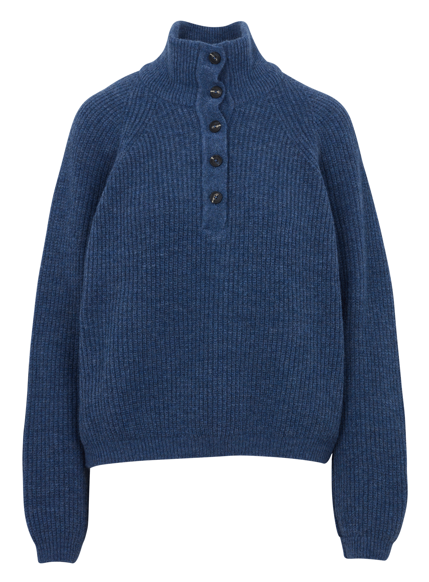 Pull col montant en laine mélangée ARMOR-LUX Bleu
