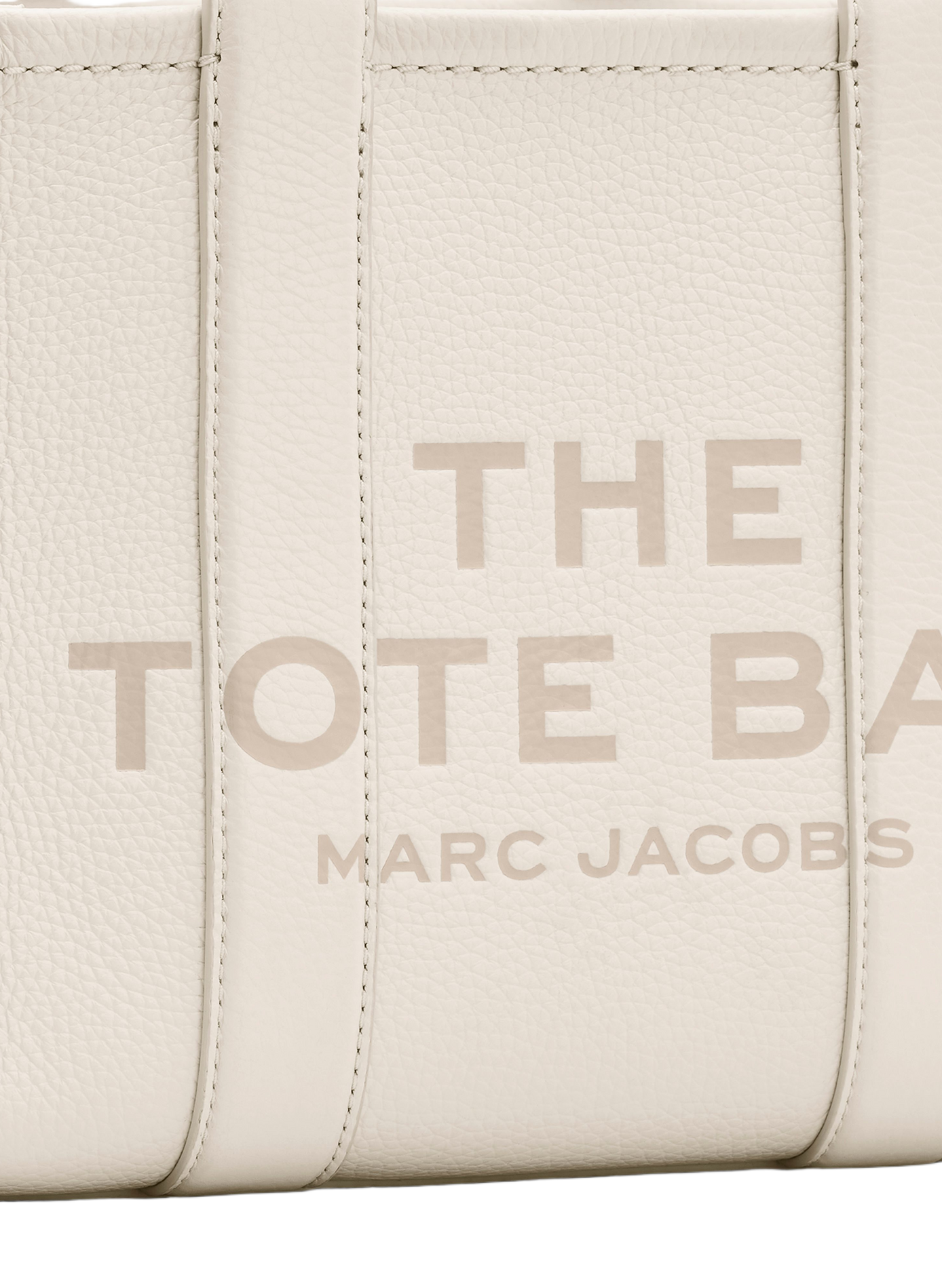 The Tote mini leather tote bag MARC JACOBS Silver