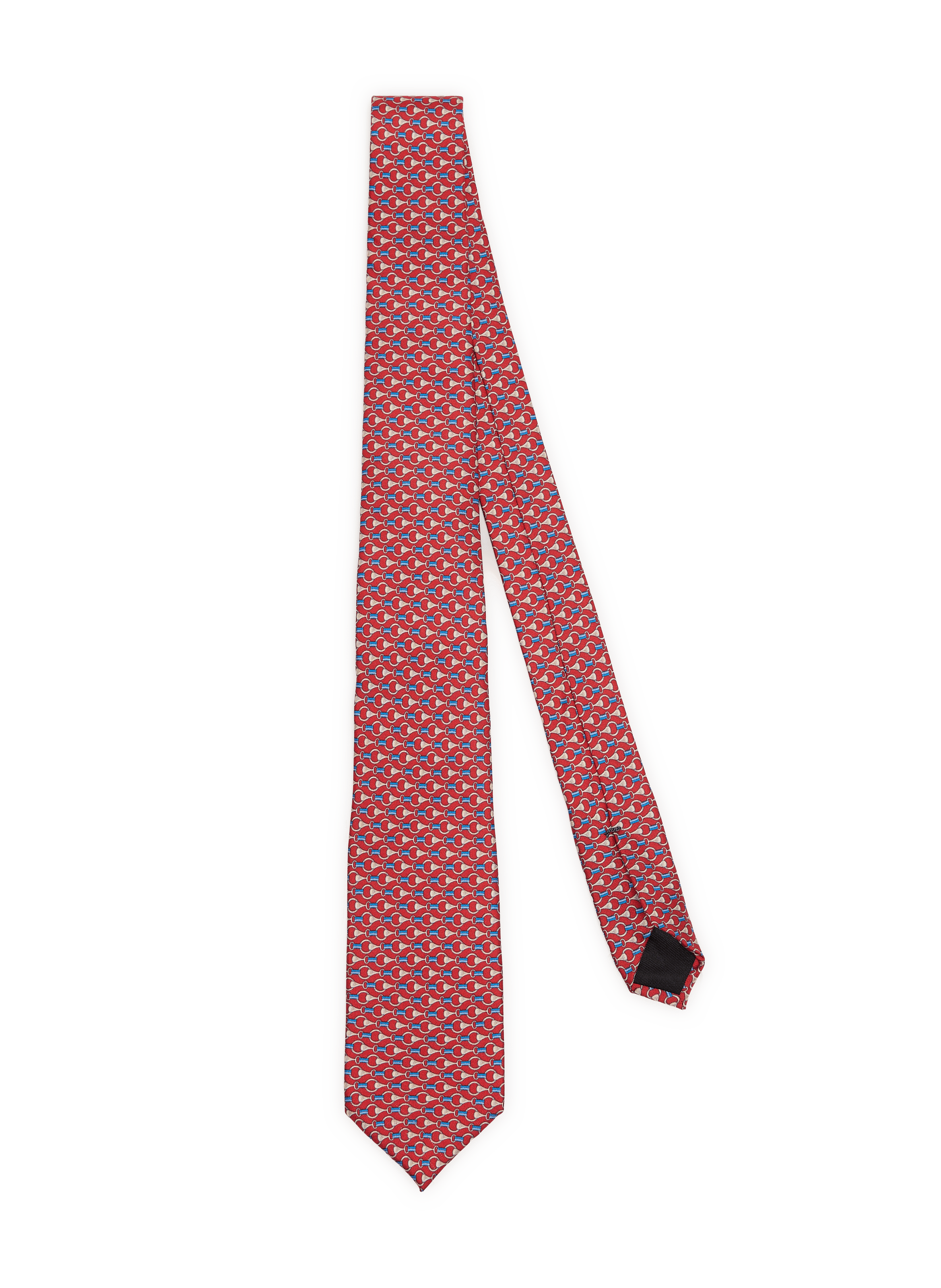 Seidenschlips mit Druck VAN LAACK Rot