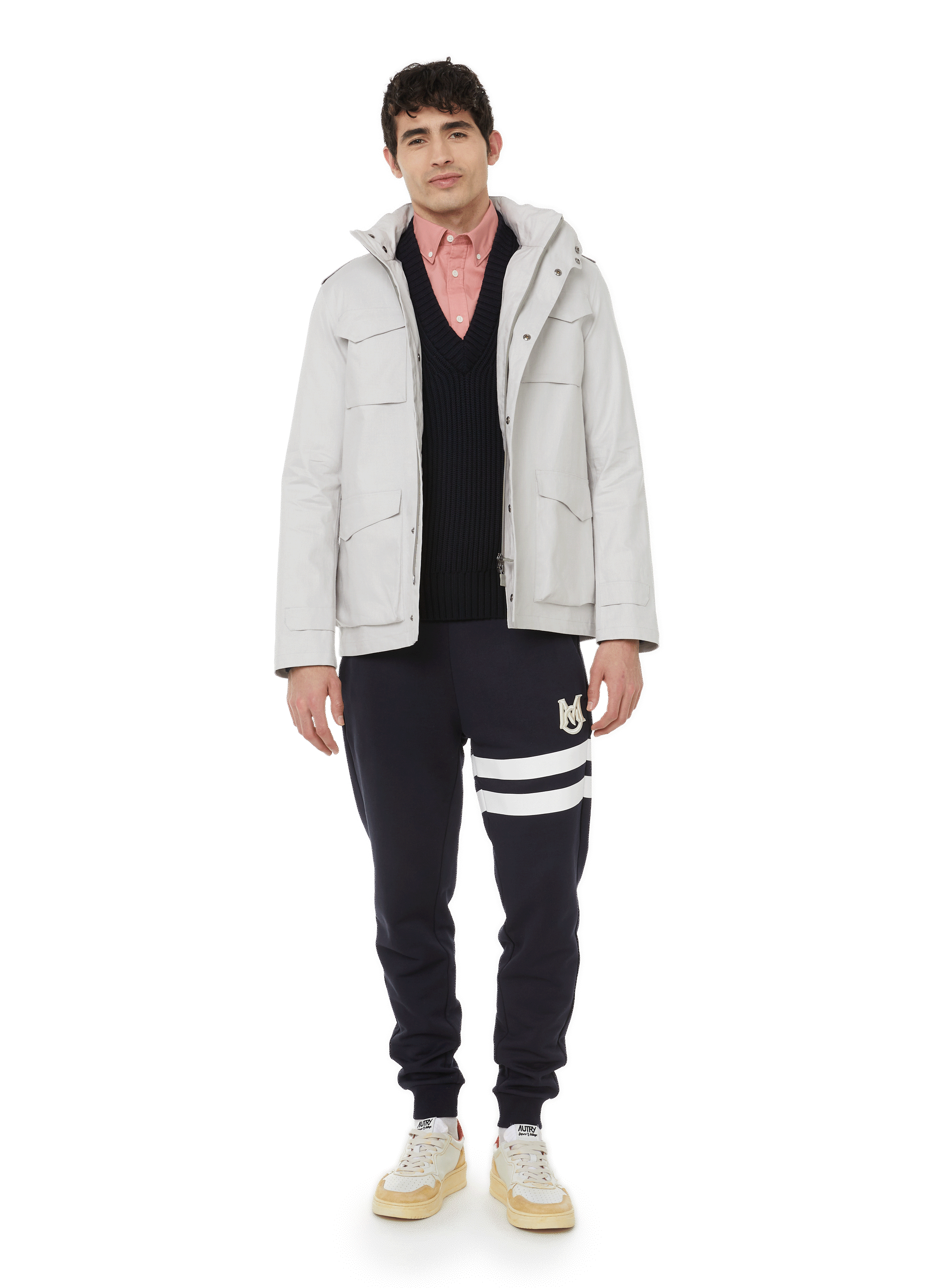 Laminar linen jacket HERNO Grey