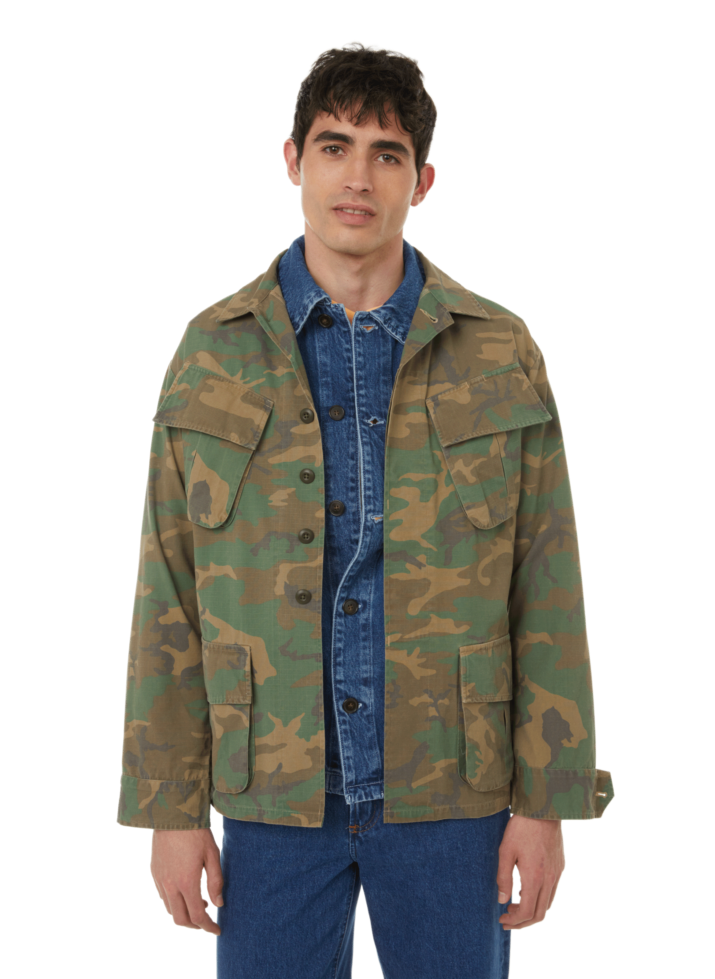 POLO RALPH LAUREN Veste camouflage en coton Multicolore