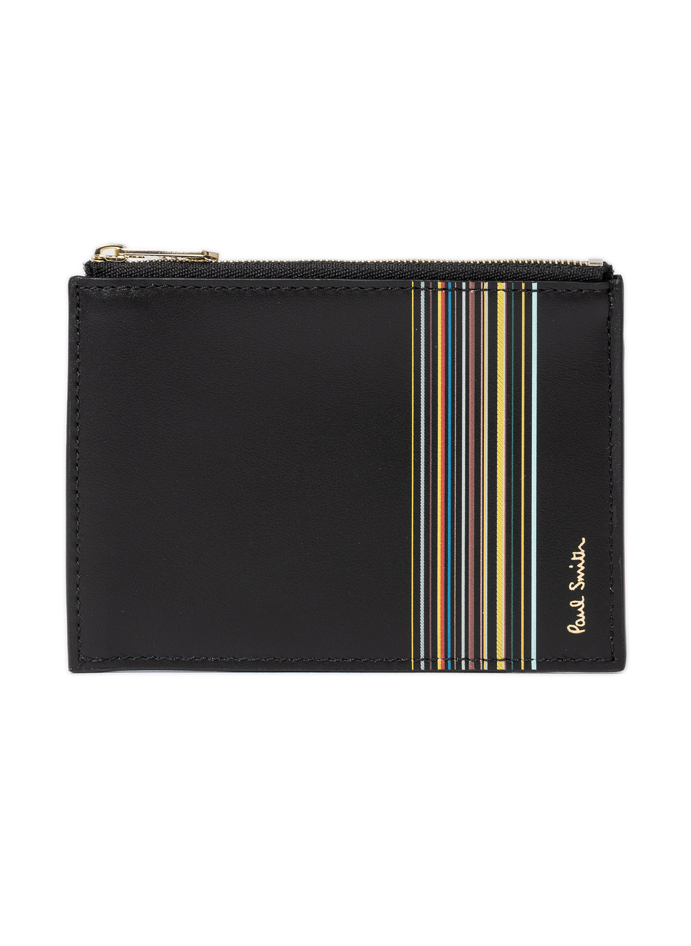 Leren portemonnee PAUL SMITH Zwart