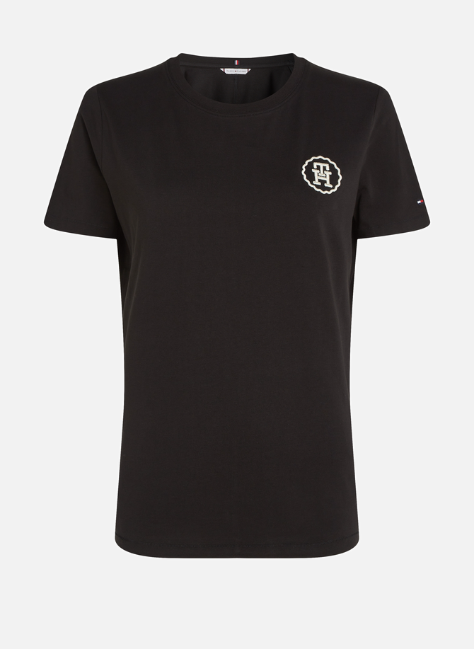 TOMMY HILFIGER cotton T-shirt with embroidered logo