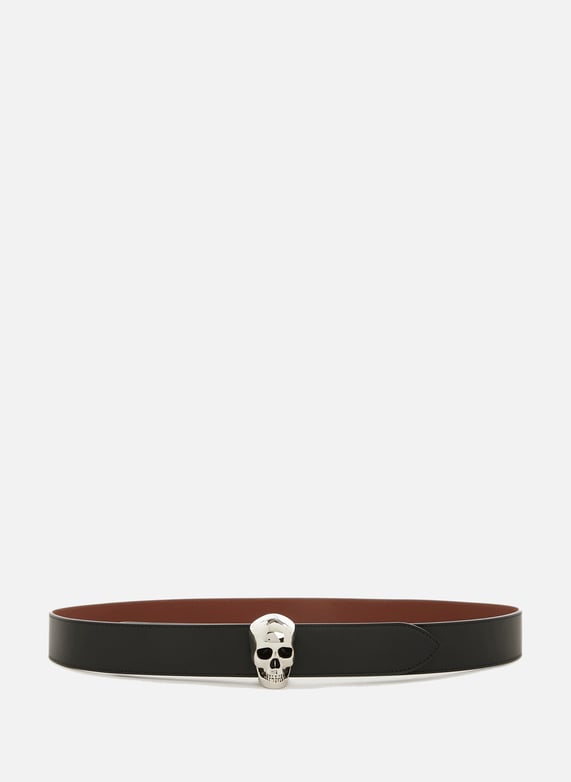 BELT with SKULL BUCKLE ALEXANDER MCQUEEN for MEN Printemps