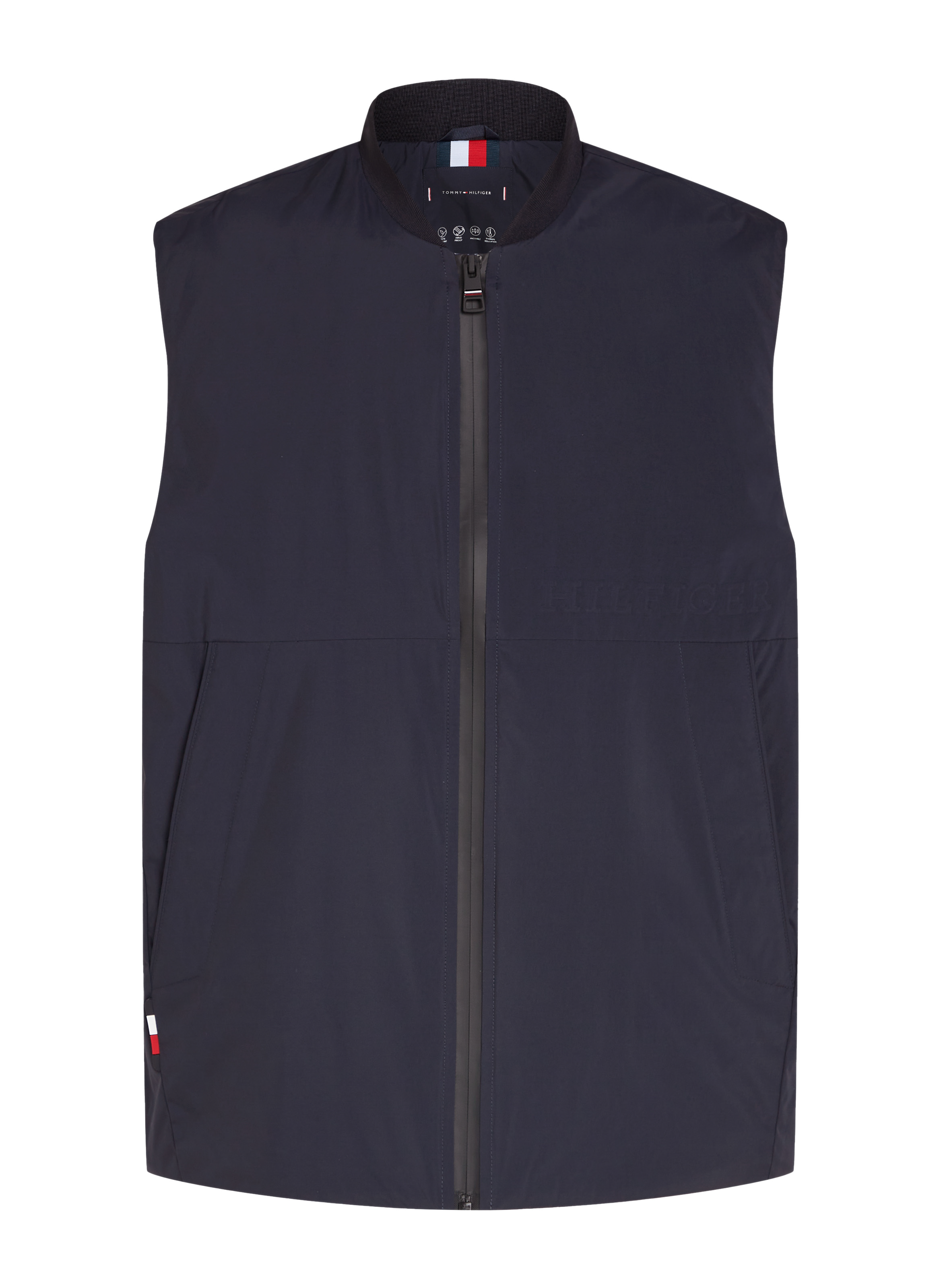 Cotton sleeveless jacket TOMMY HILFIGER Blue