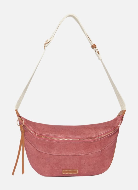 Sac banane en lin Rose by VANESSA BRUNO VANESSA BRUNO Sac banane en lin Rose