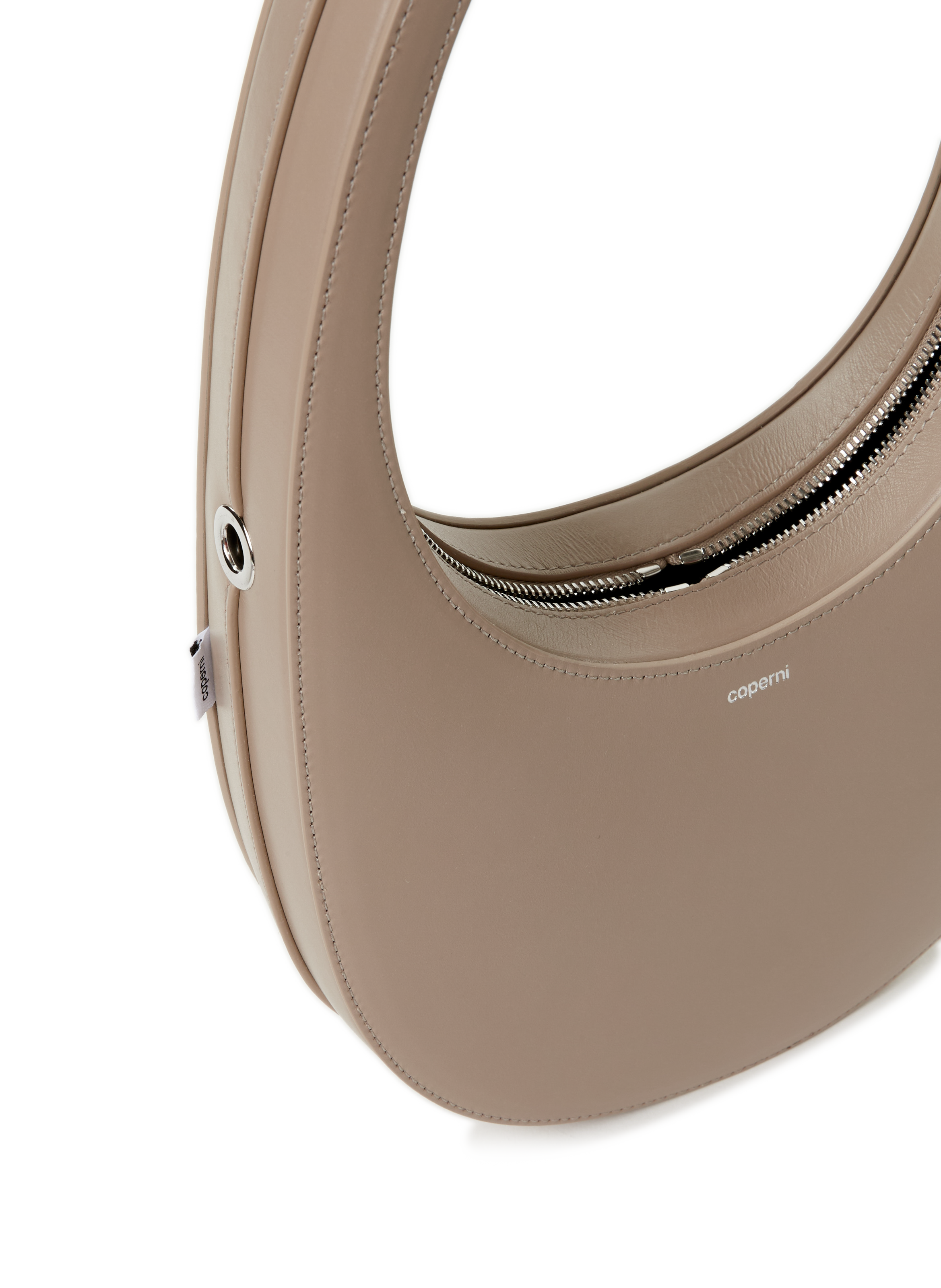 Swipe leather handbag COPERNI Beige