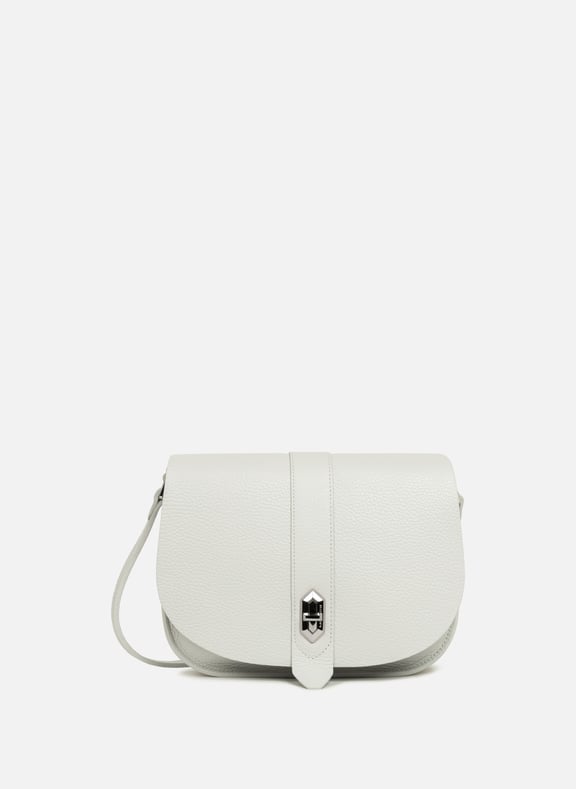 Sac besace - top double Gris by LANCASTER LANCASTER Sac besace - top double Gris
