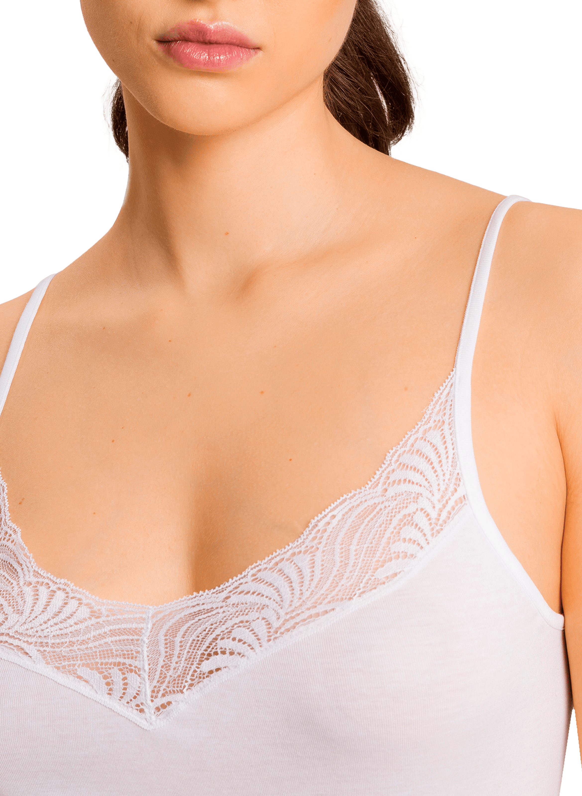 Cotton Tank Top HANRO White