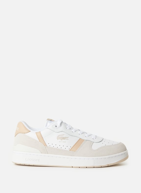 Baskets T-clip en cuir Blanc by LACOSTE LACOSTE Baskets T-clip en cuir Blanc