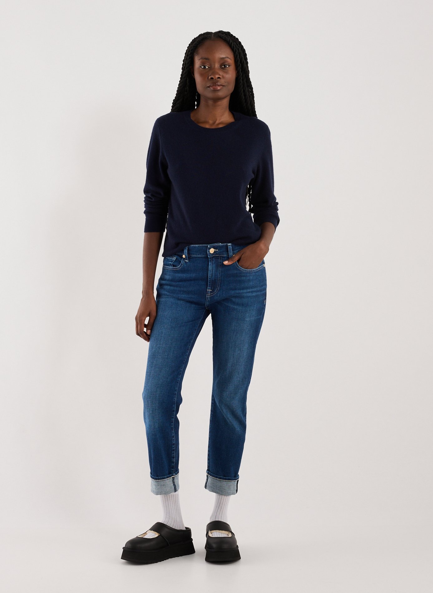 Pull en cachemire  AU PRINTEMPS PARIS Bleu