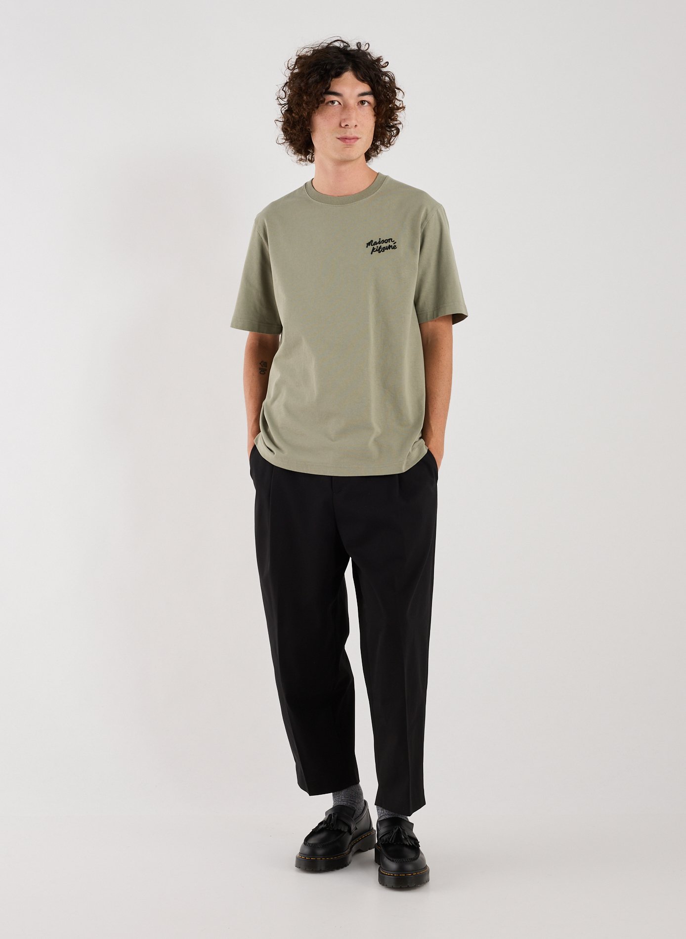 Short-sleeved cotton T-shirt MAISON KITSUNÉ Green