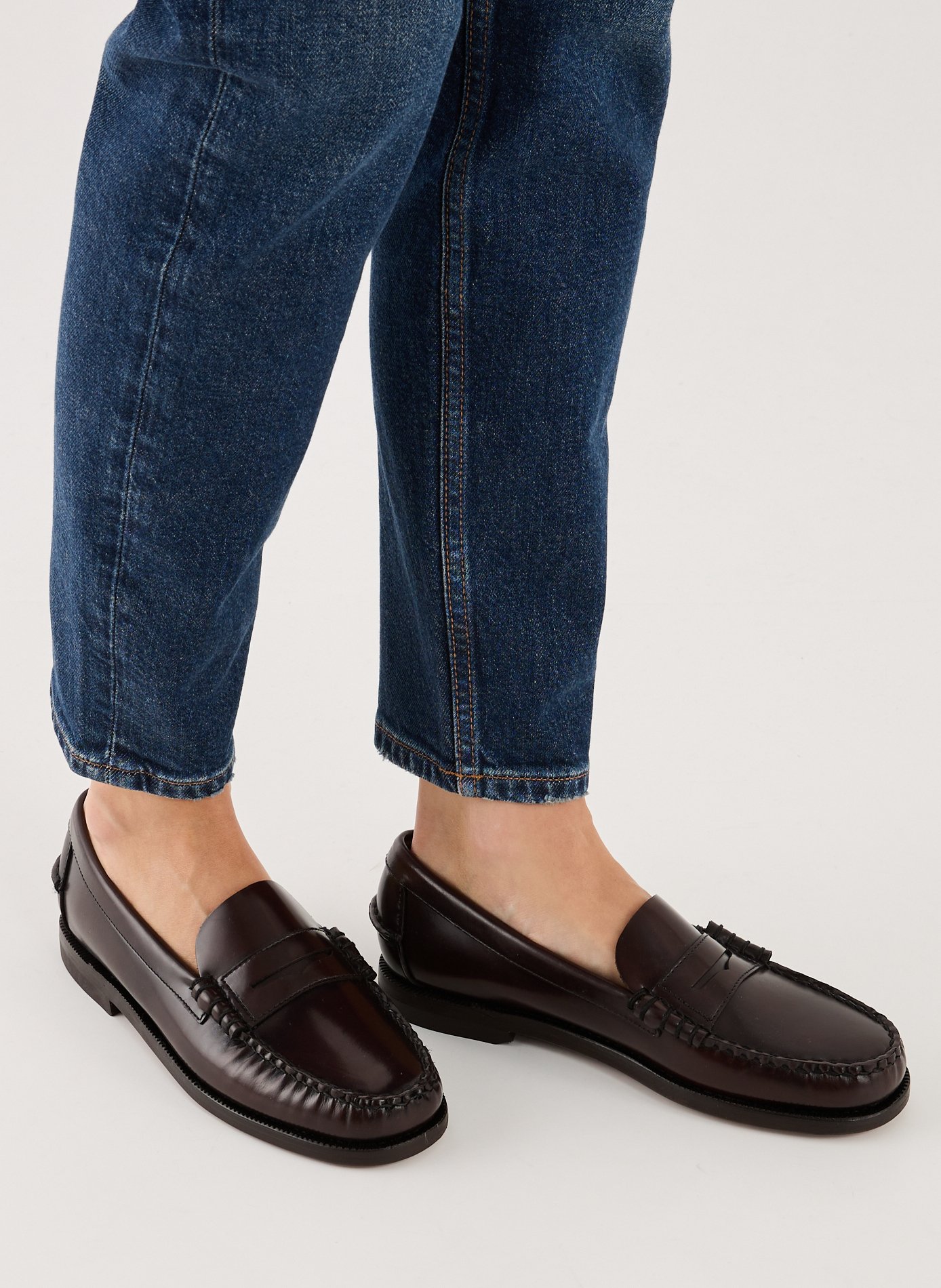 Mixed leather moccasins SEBAGO Brown