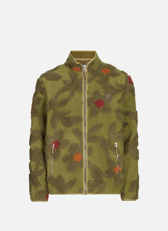 Veste polaire Senonche jacquard Vert by FAGUO FAGUO Veste polaire Senonche jacquard Vert