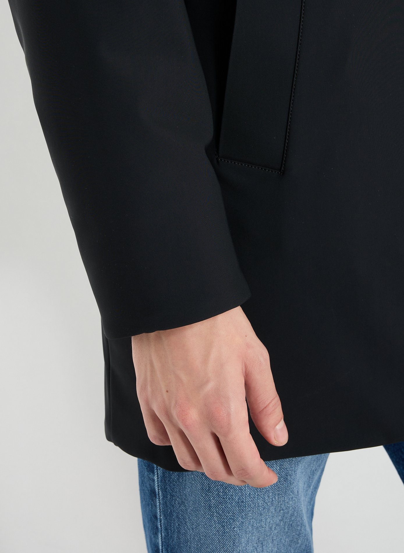 Solid color parka with high collar STRELLSON Black