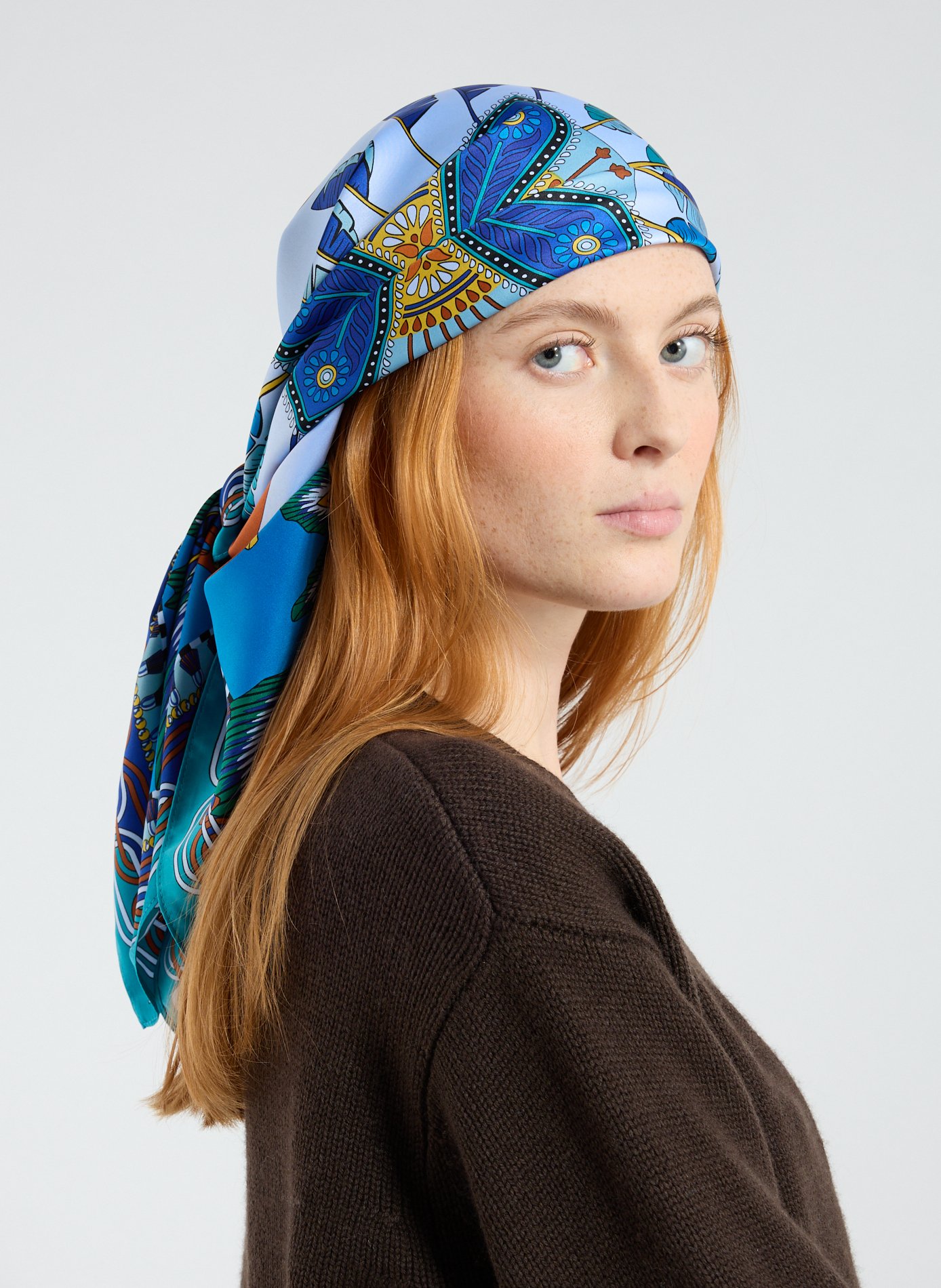 Foulard à imprimé WILD Bleu