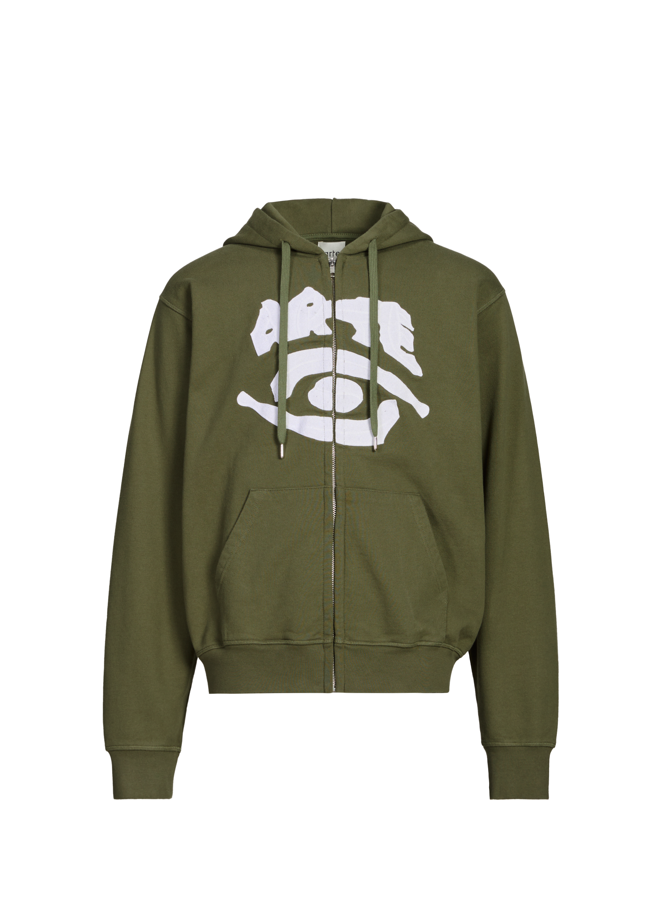 Hoodie à capuche en coton ARTE ANTWERP Kaki