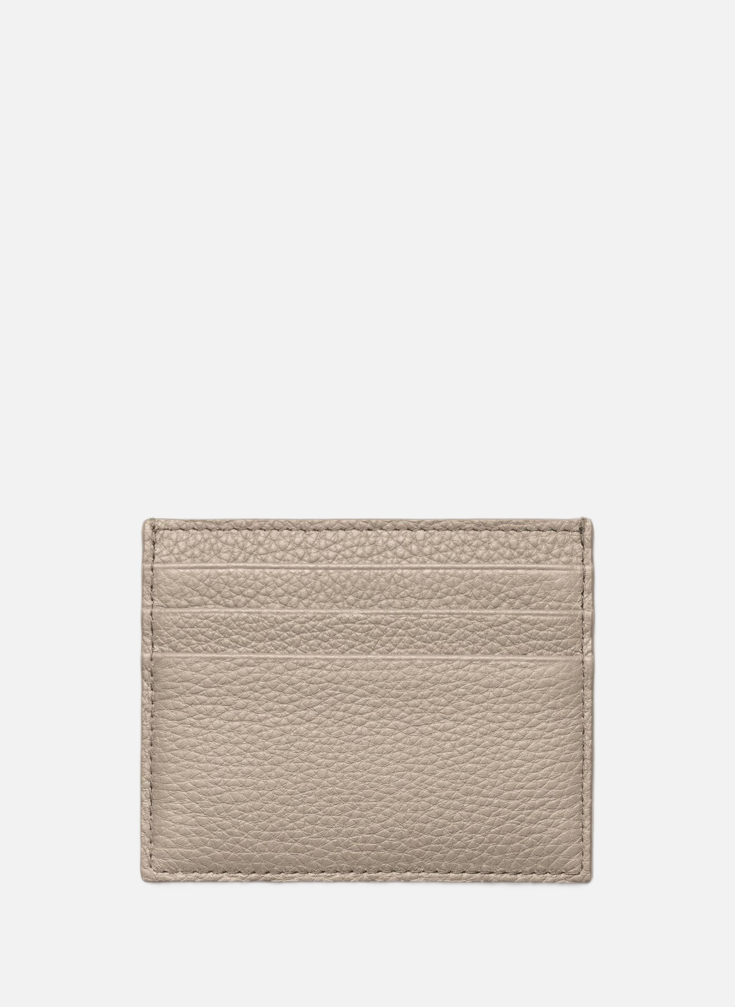 Porte-cartes en cuir PRADA Gris