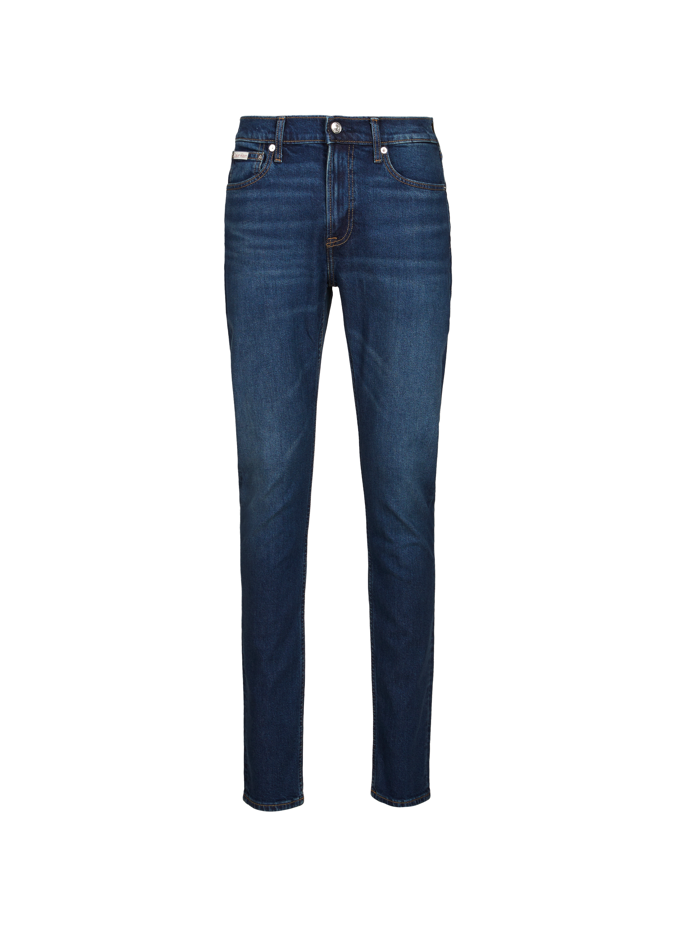 Jean denim Slim Taper en coton mélangé CALVIN KLEIN Bleu
