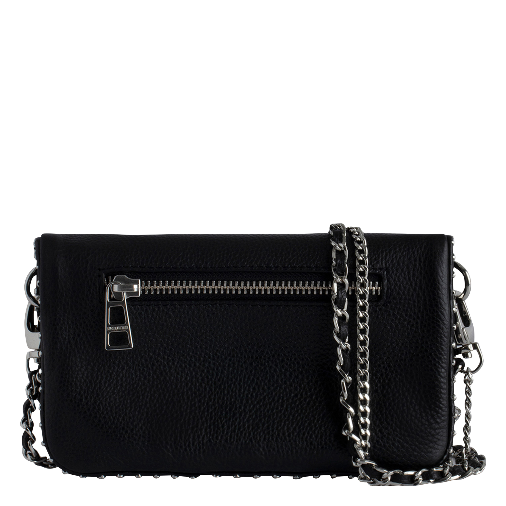 Sac bandoulière en cuir rock nano ZADIG&VOLTAIRE Noir