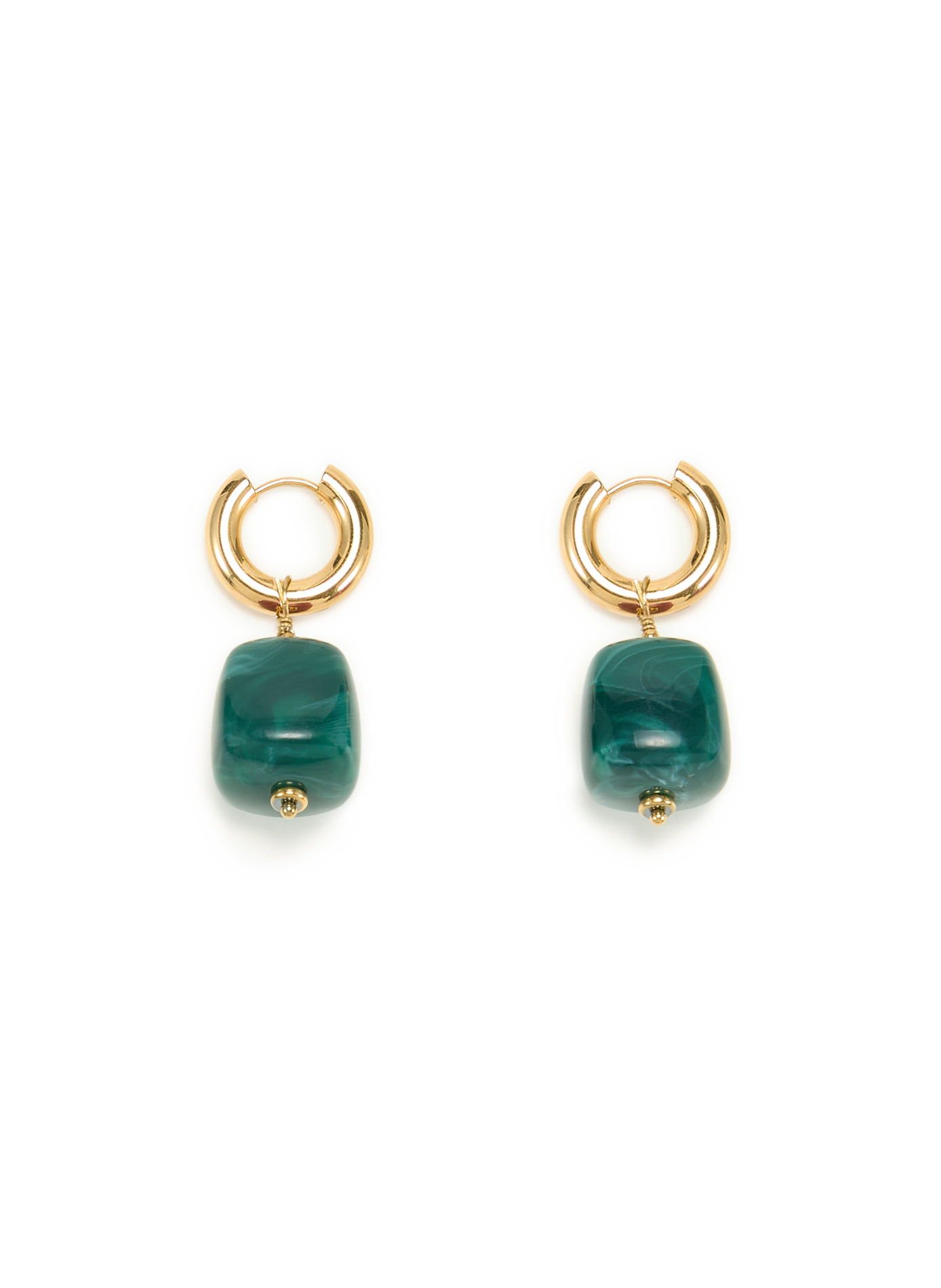 Boucles d'oreilles  AU PRINTEMPS PARIS Vert