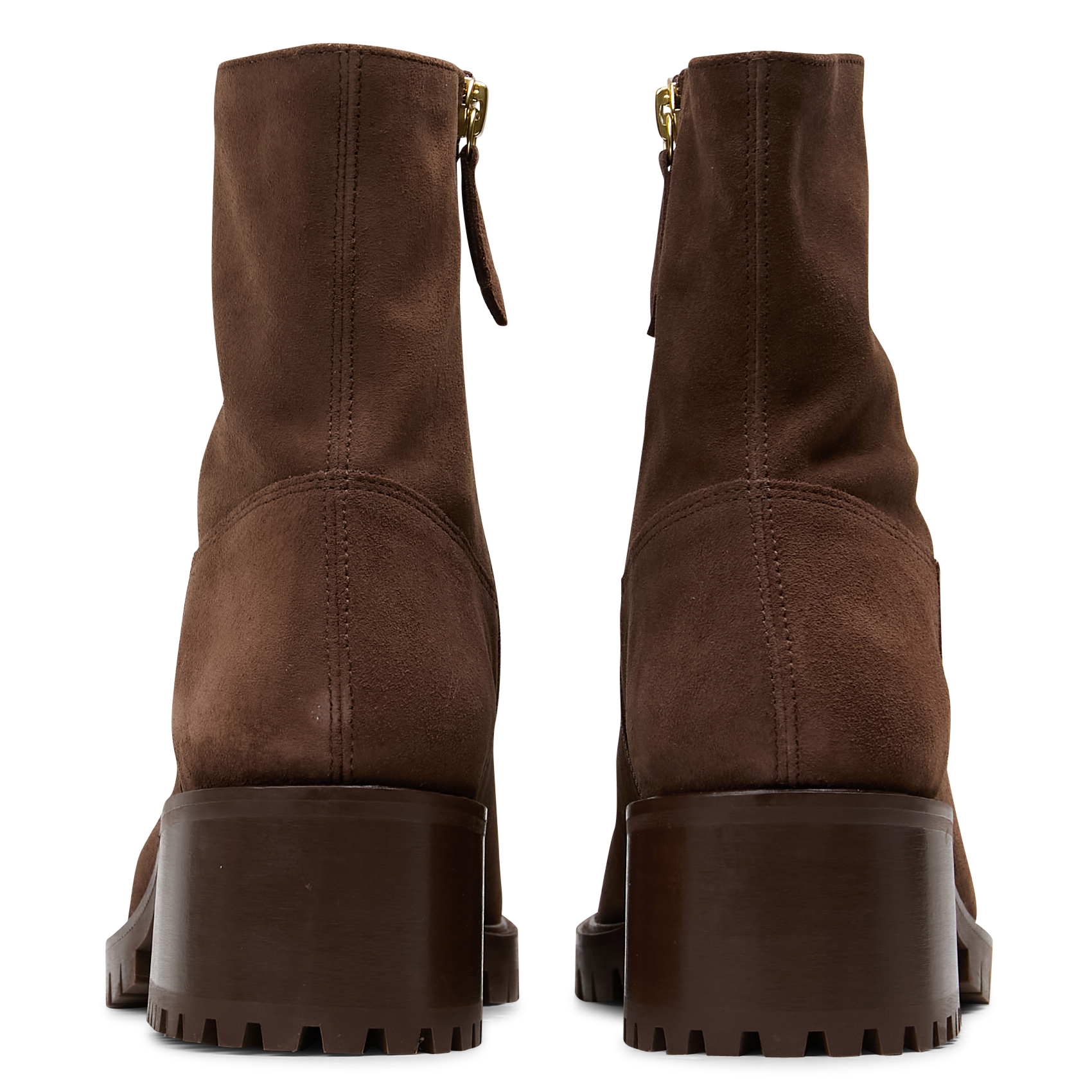 Bottines à talons en cuir velours n°79 RIVECOUR Noir