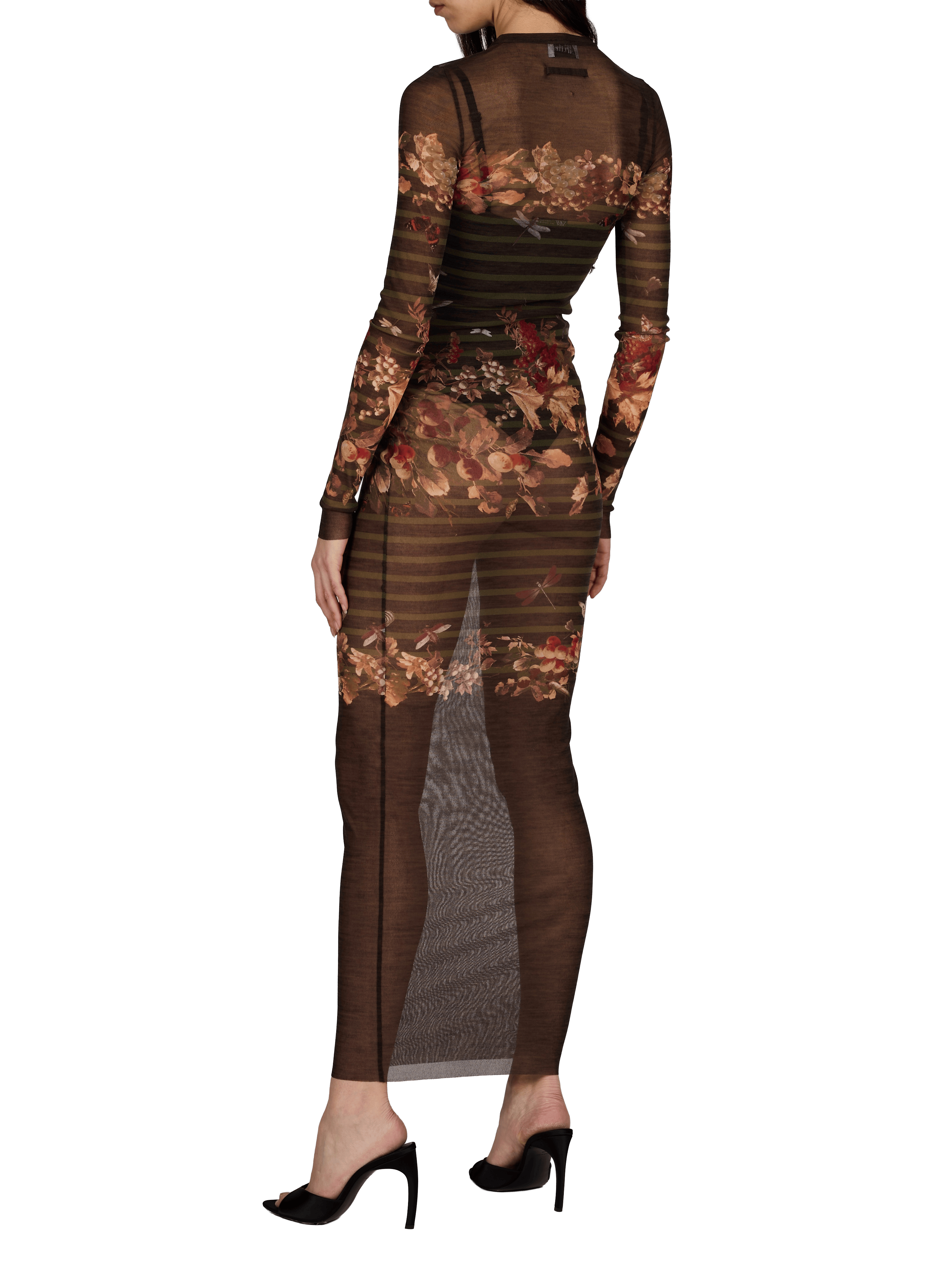 Printed Maxi Dress JEAN PAUL GAULTIER Khaki