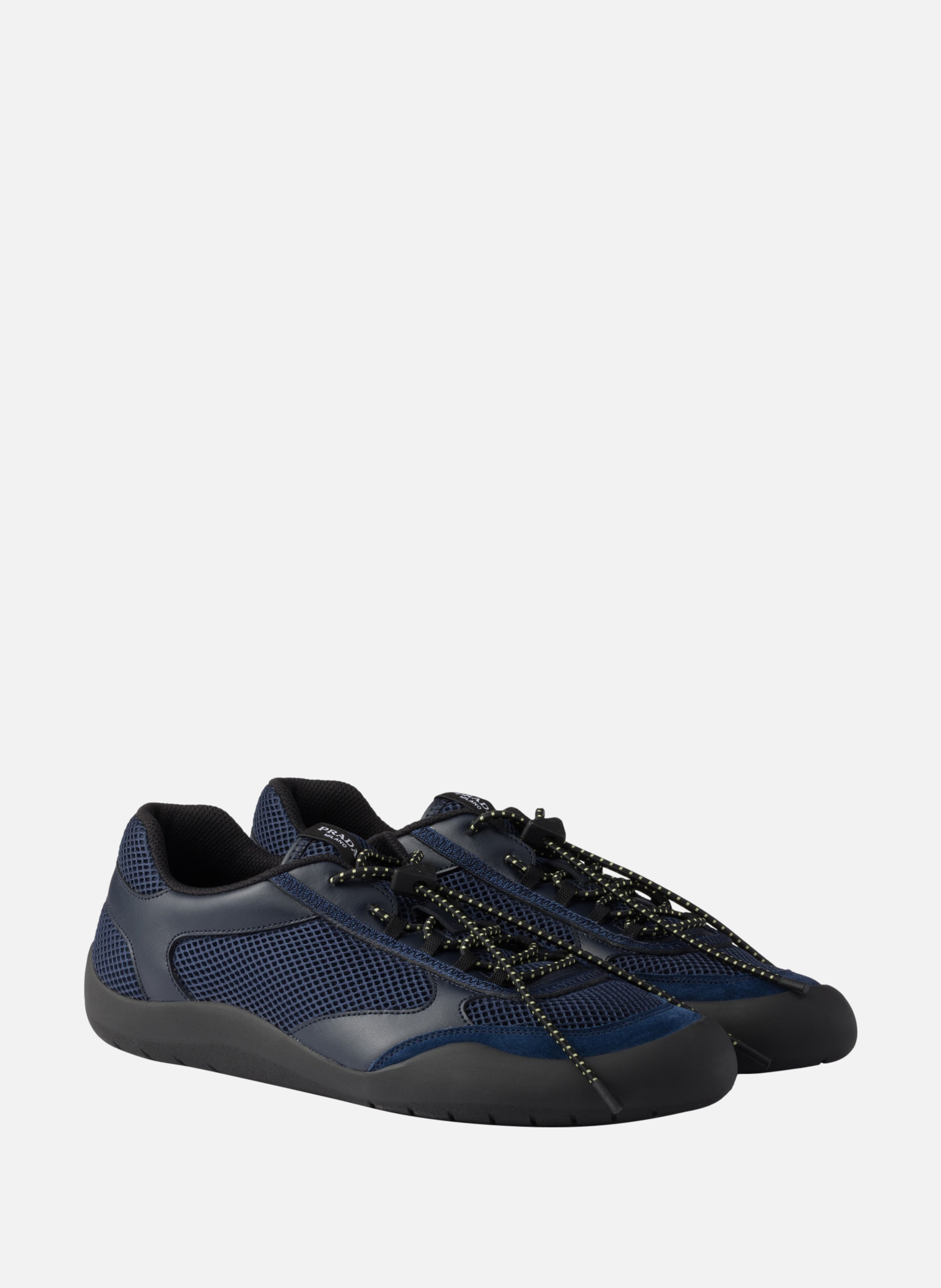 Baskets speedrock en cuir et mesh PRADA Bleu