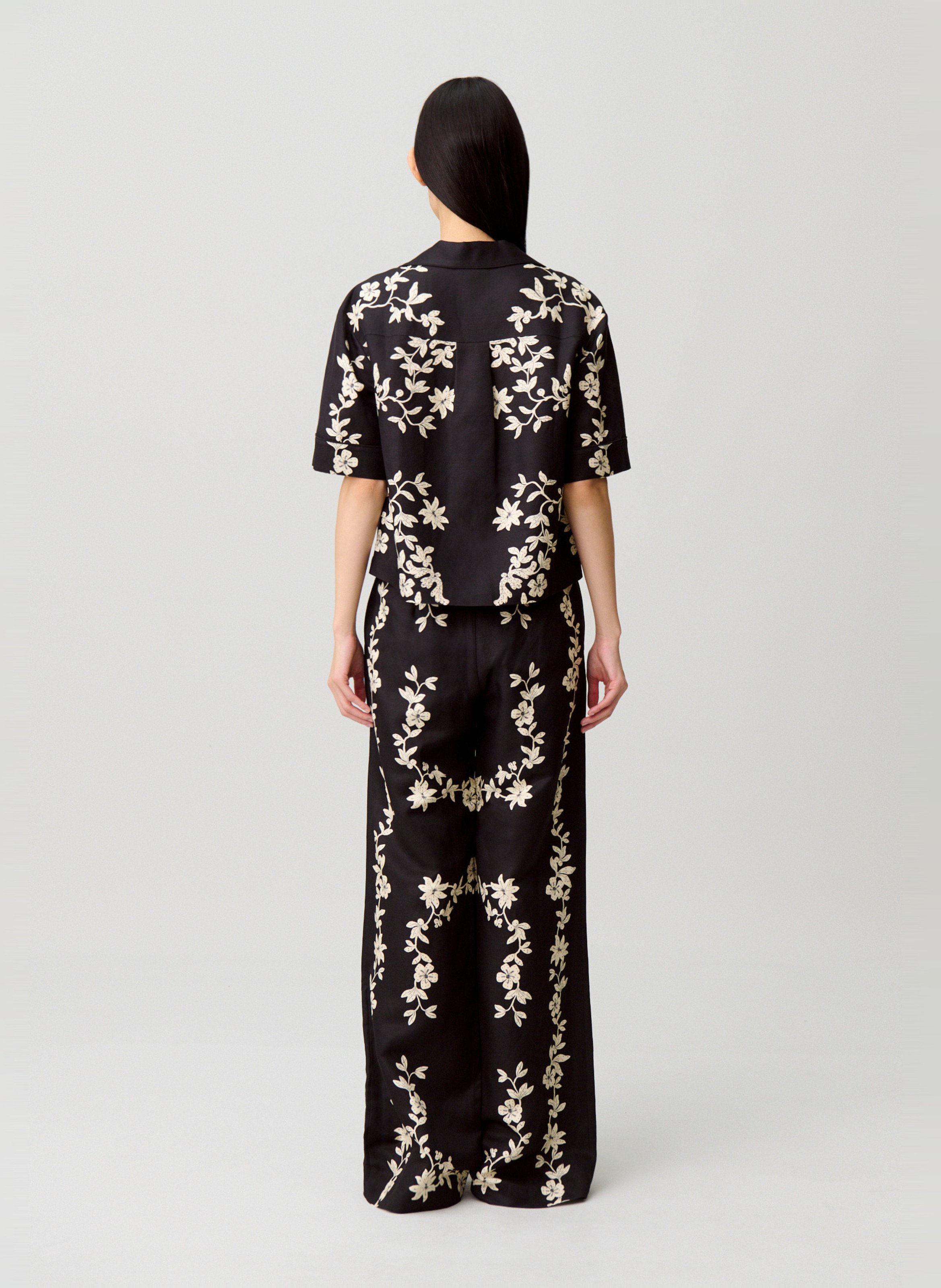 Chemise droite col tailleur imprimée CLAUDIE PIERLOT Multicolore