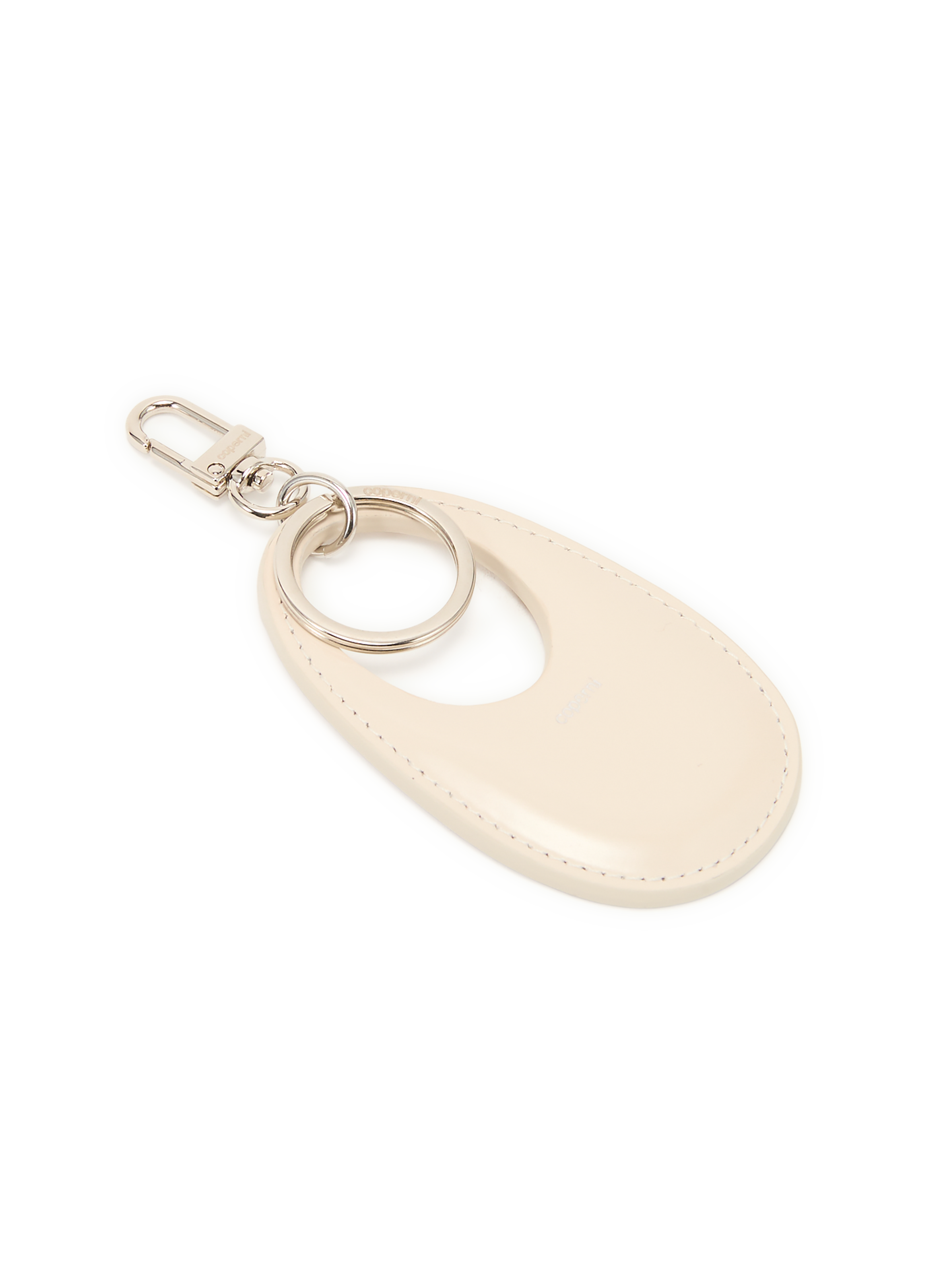 Swipe leather keychain COPERNI Beige