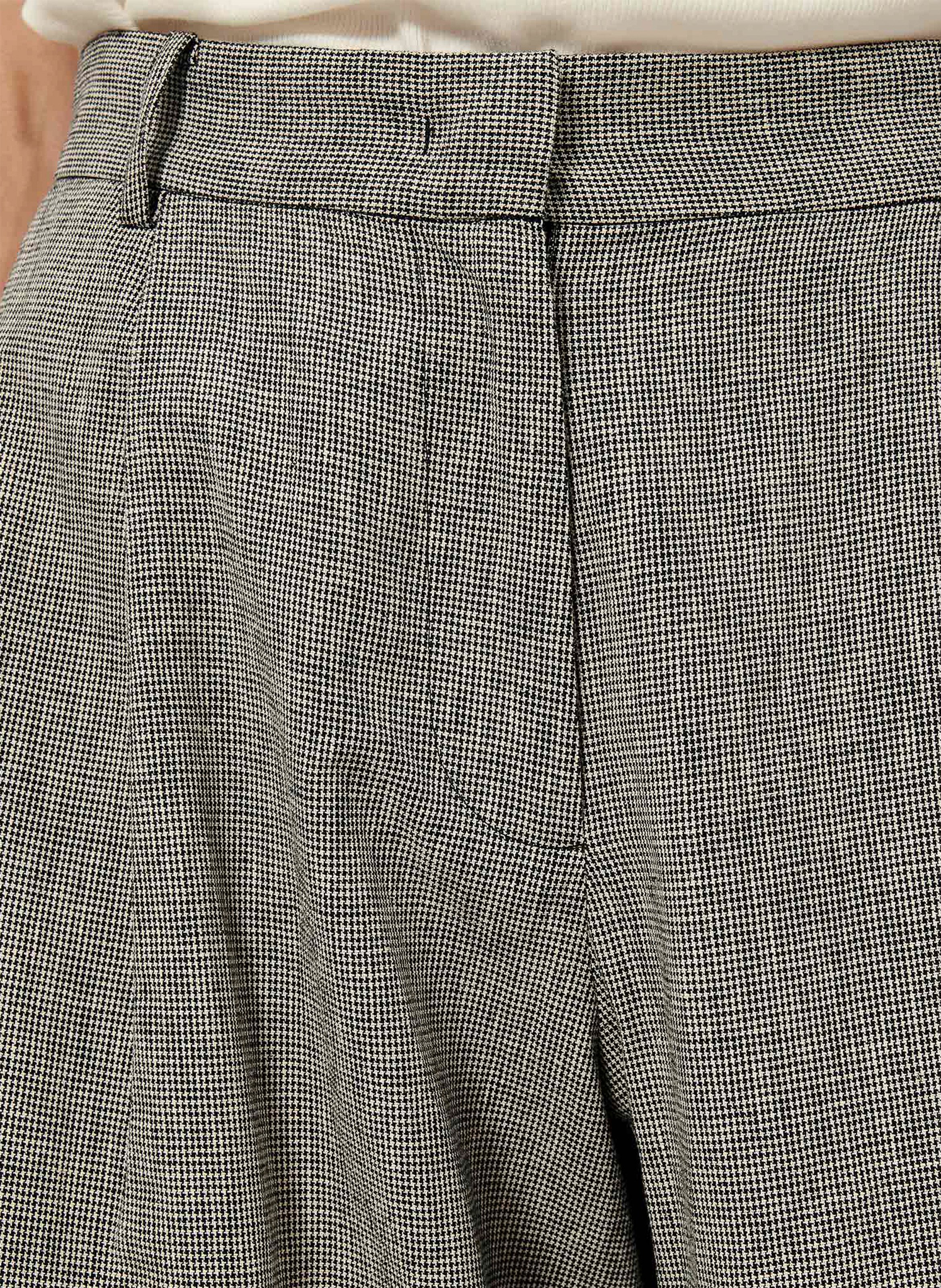 Pantalon large taille haute en lin et coton imprimé provencot SESSUN Gris