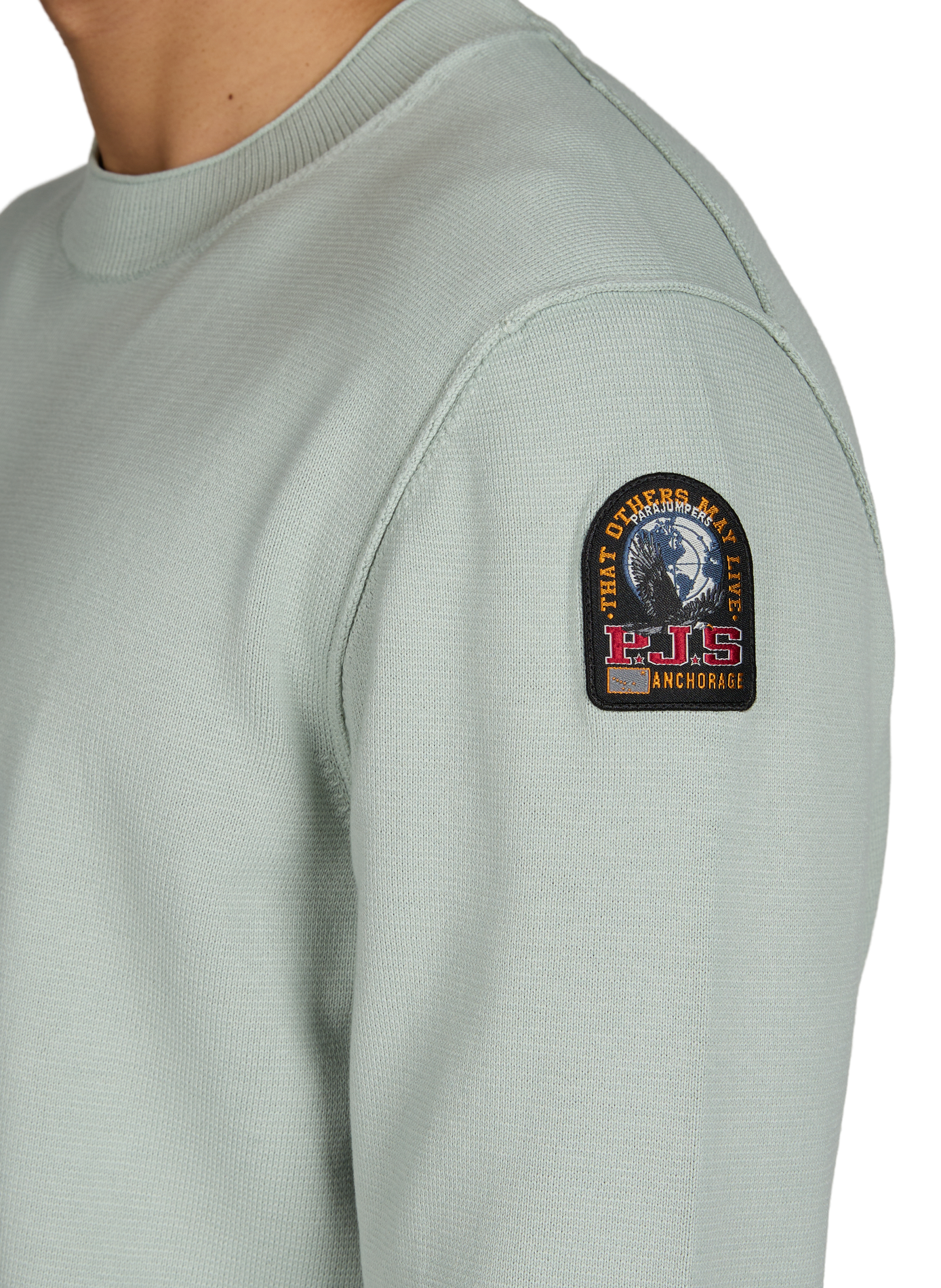 Ribbed Cotton Blend Sweater PARAJUMPERS Grey