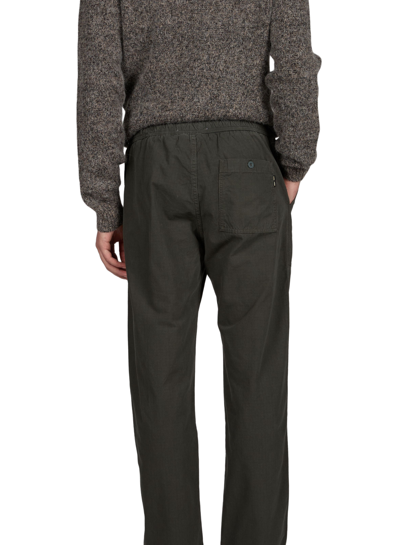 Sajabari Fly straight cotton trousers SAMSOE SAMSOE Khaki