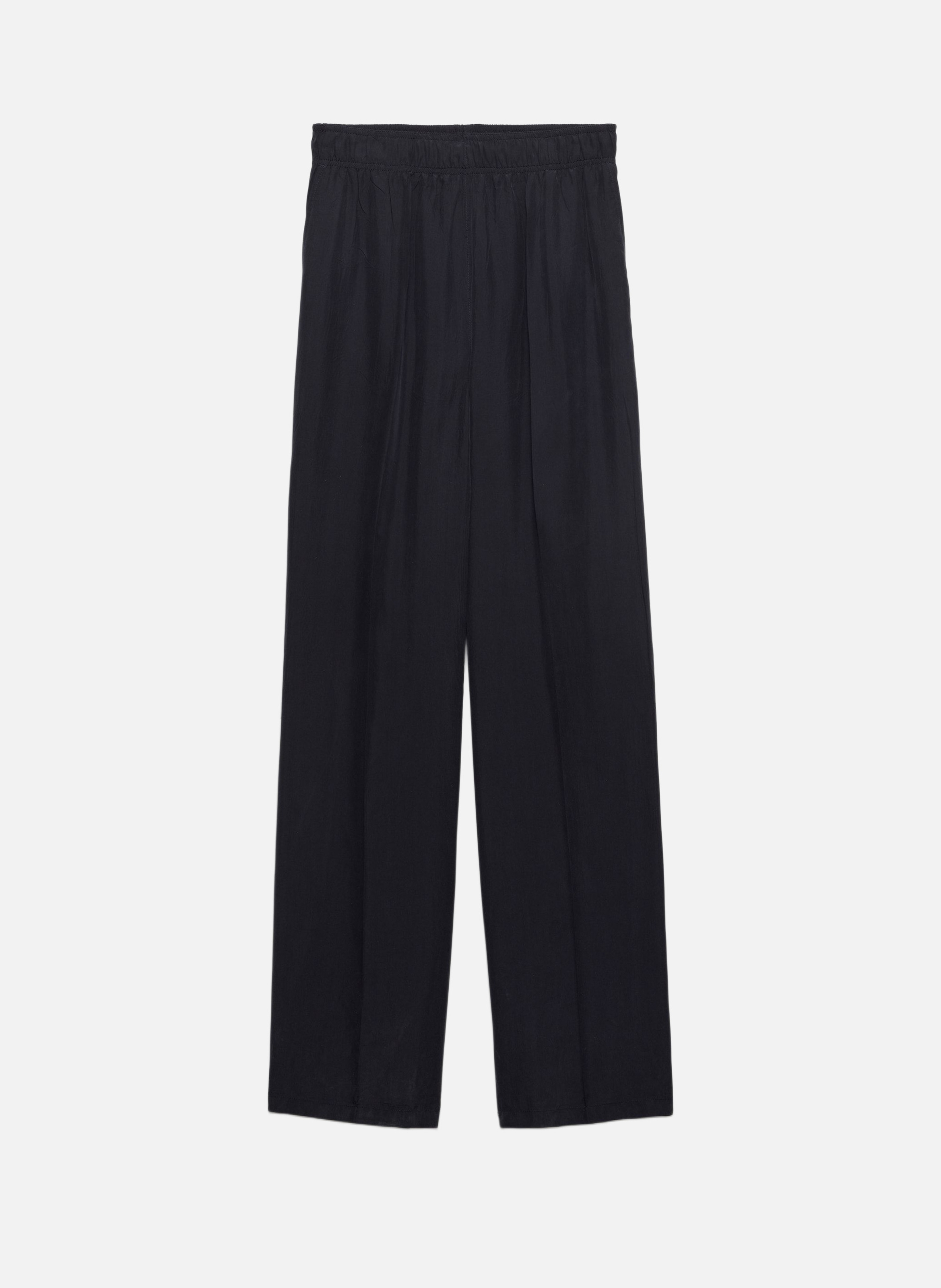 Pantalon en soie lavée PRADA Bleu