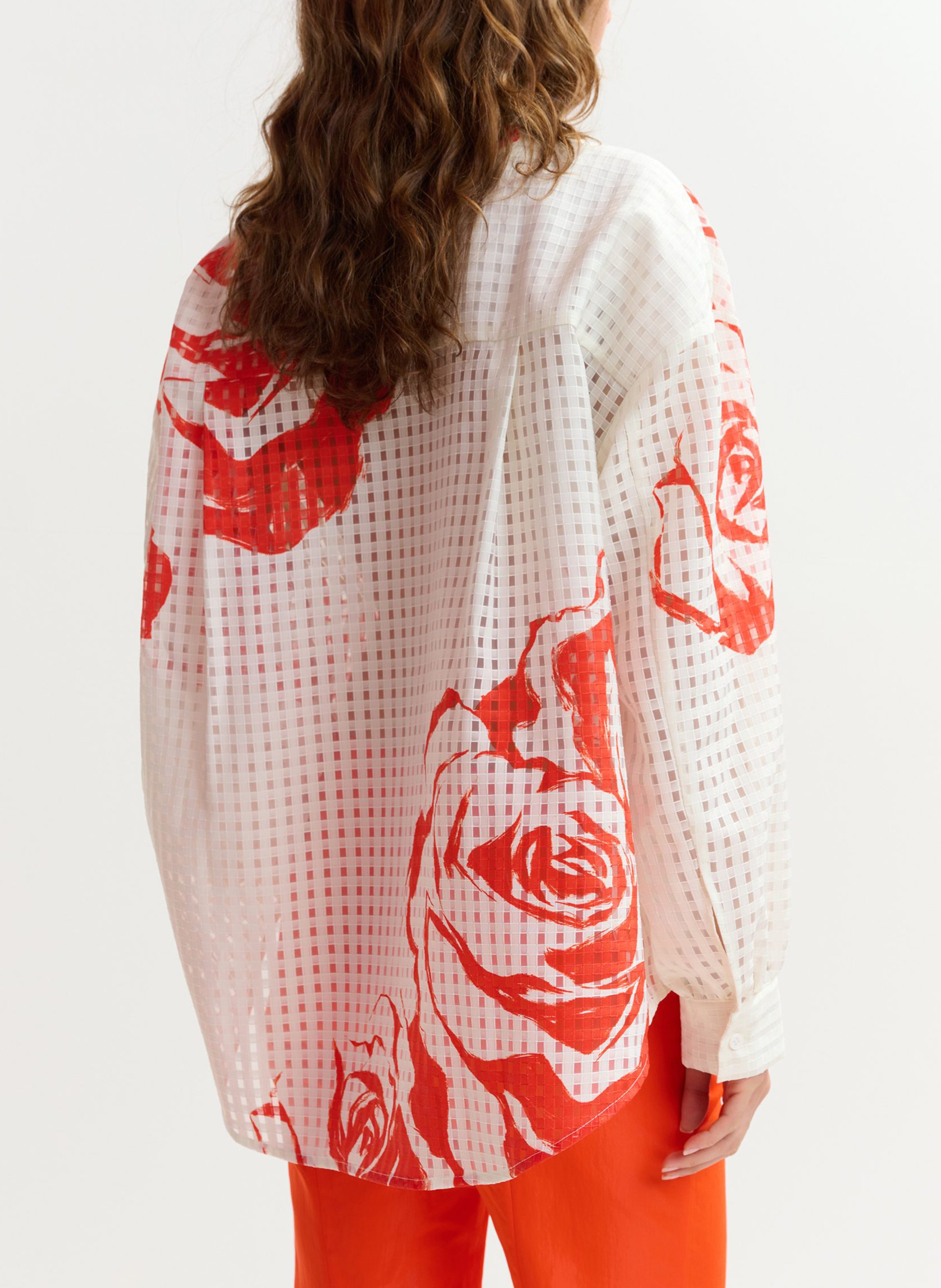 Chemise col classique imprimée jorange ESSENTIEL ANTWERP Blanc