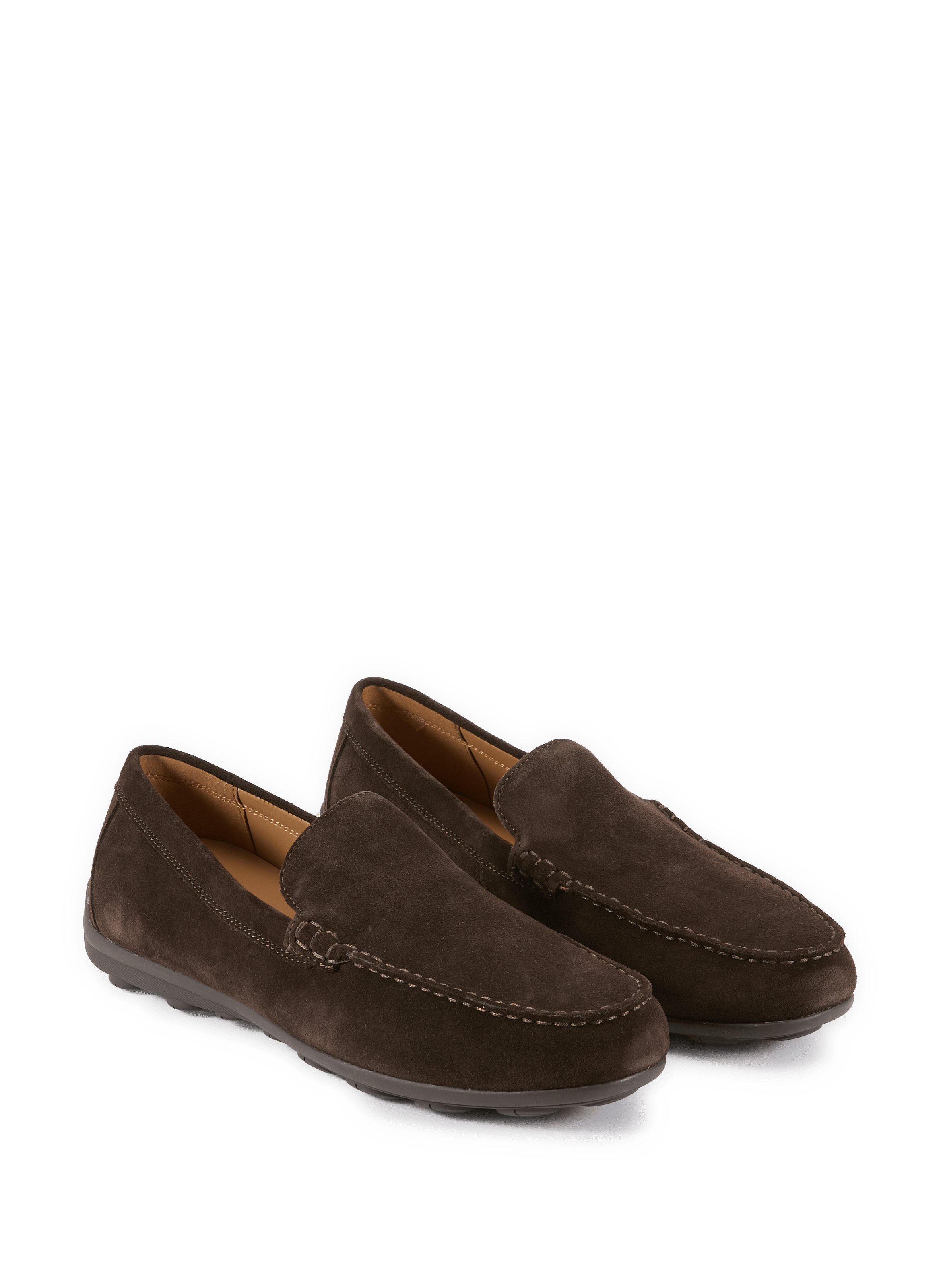 Suede Spherica Moccasins GEOX Brown