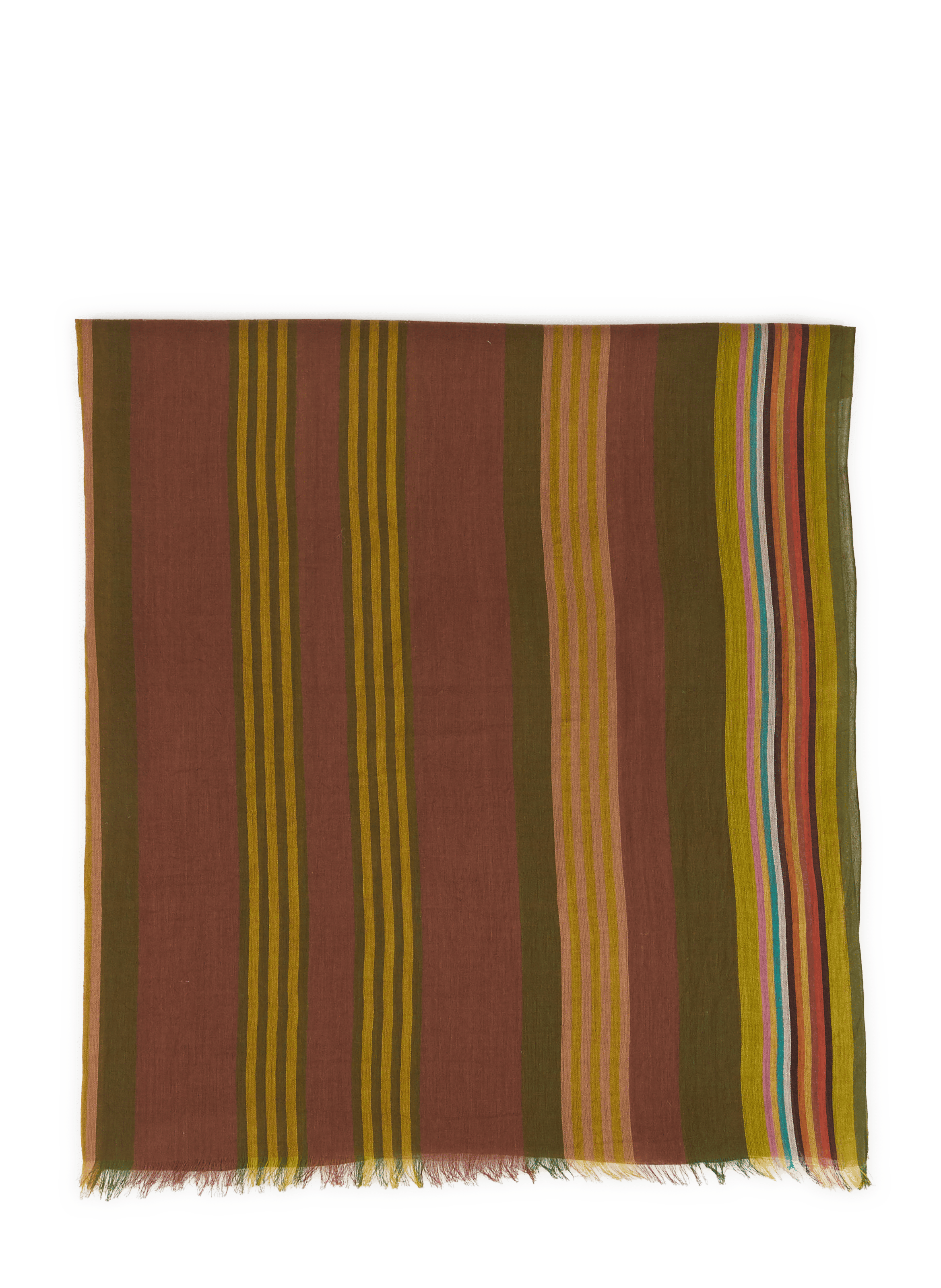 Foulard a righe in cotone PAUL SMITH Verde