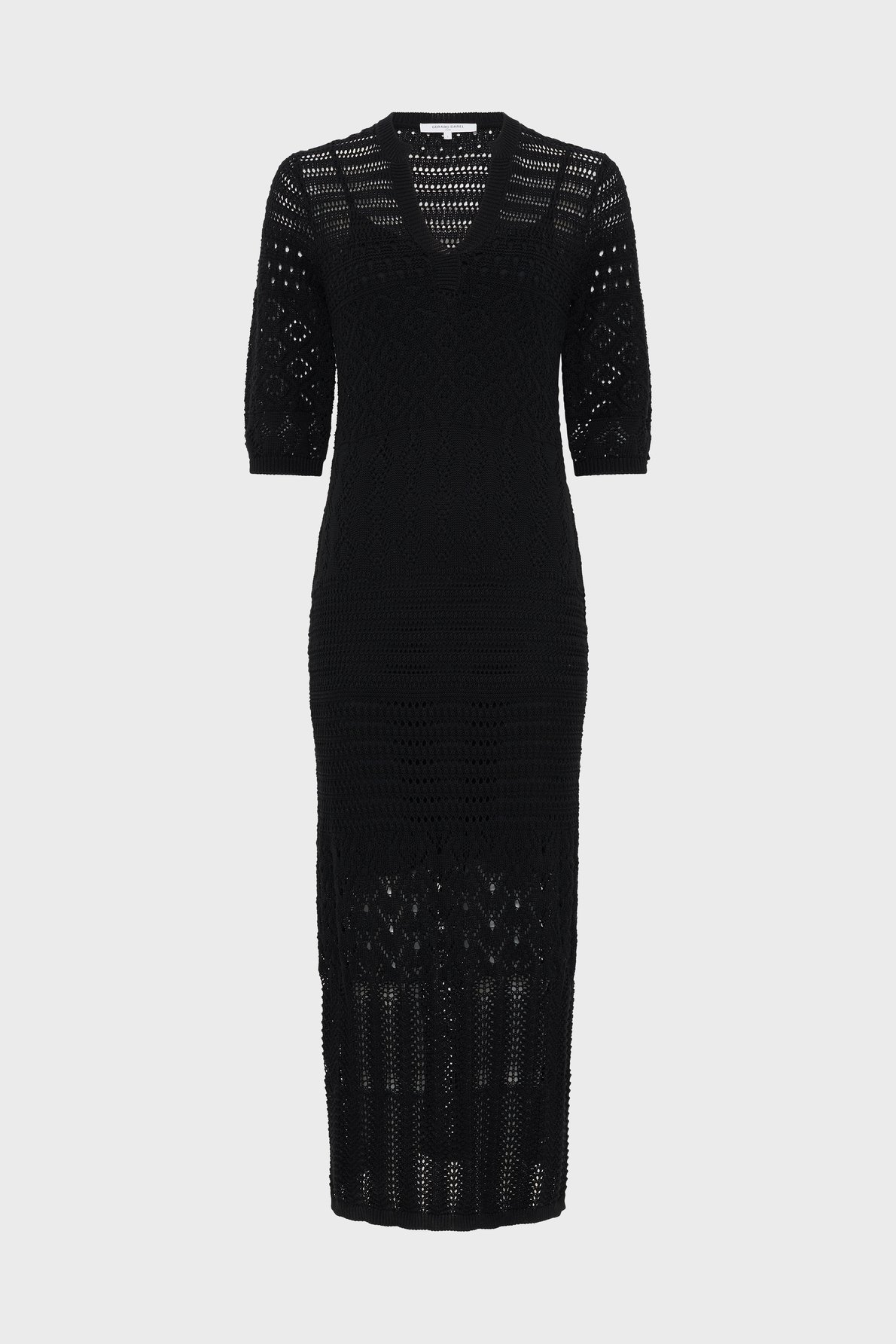 Robe longue en crochet - riana GERARD DAREL Noir
