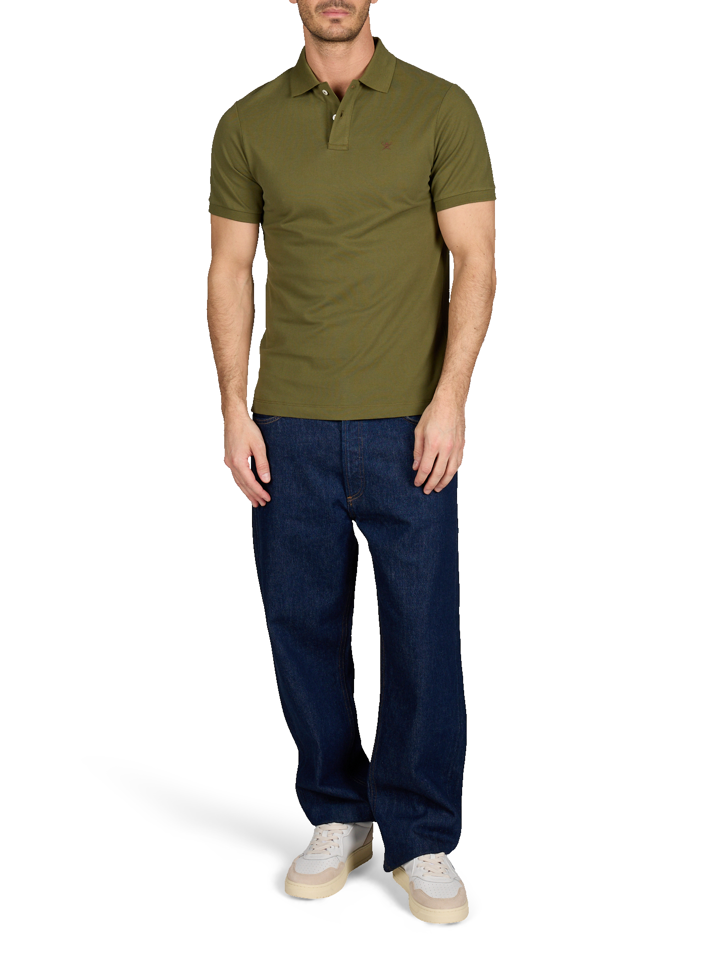 Cotton polo shirt Green