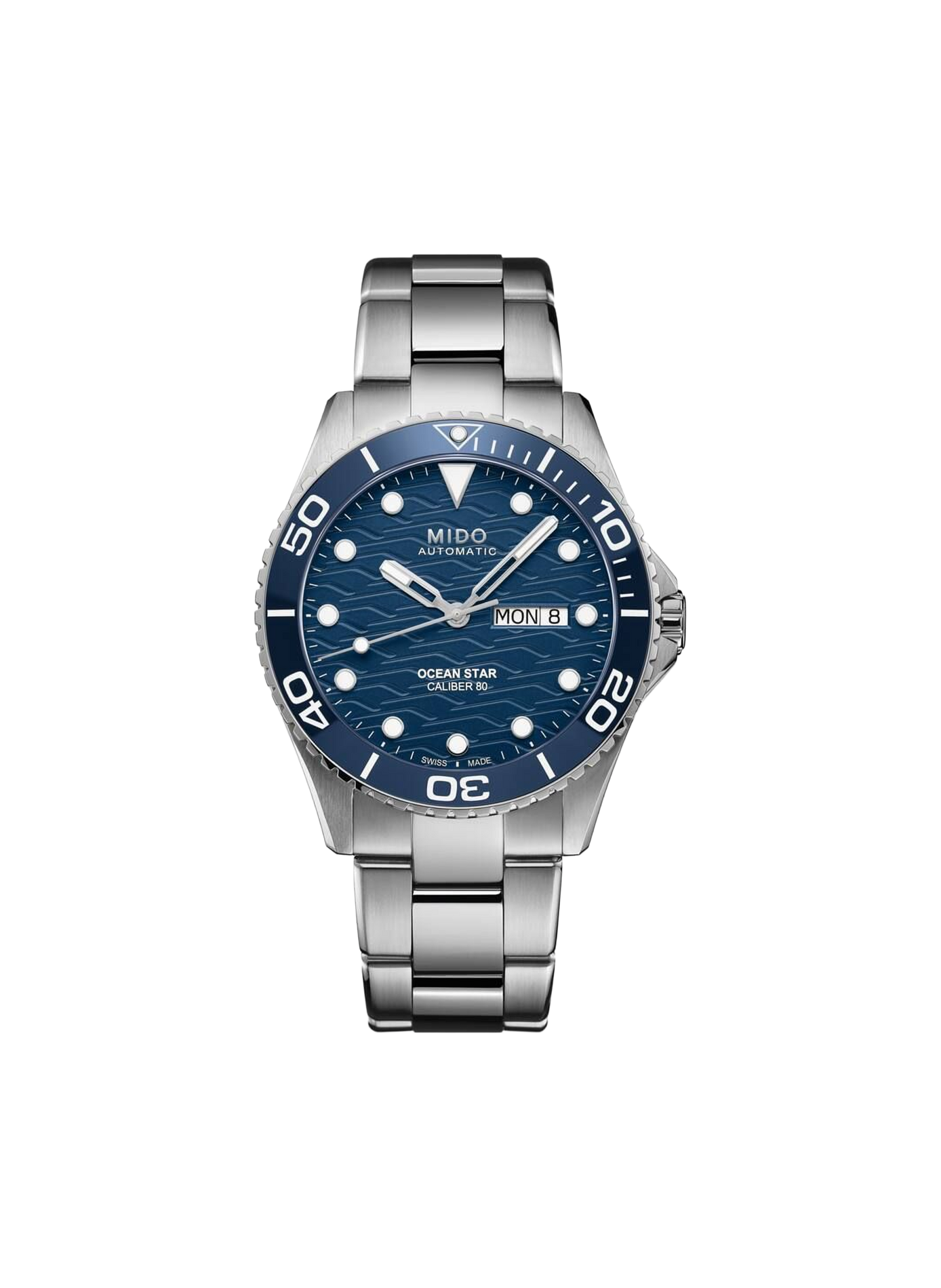 Montre automatique Ocean Star en acier inoxydable MIDO Bleu