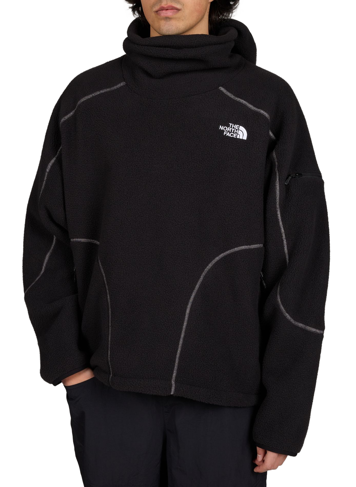 Polaire à cagoule NSE à logo THE NORTH FACE Noir