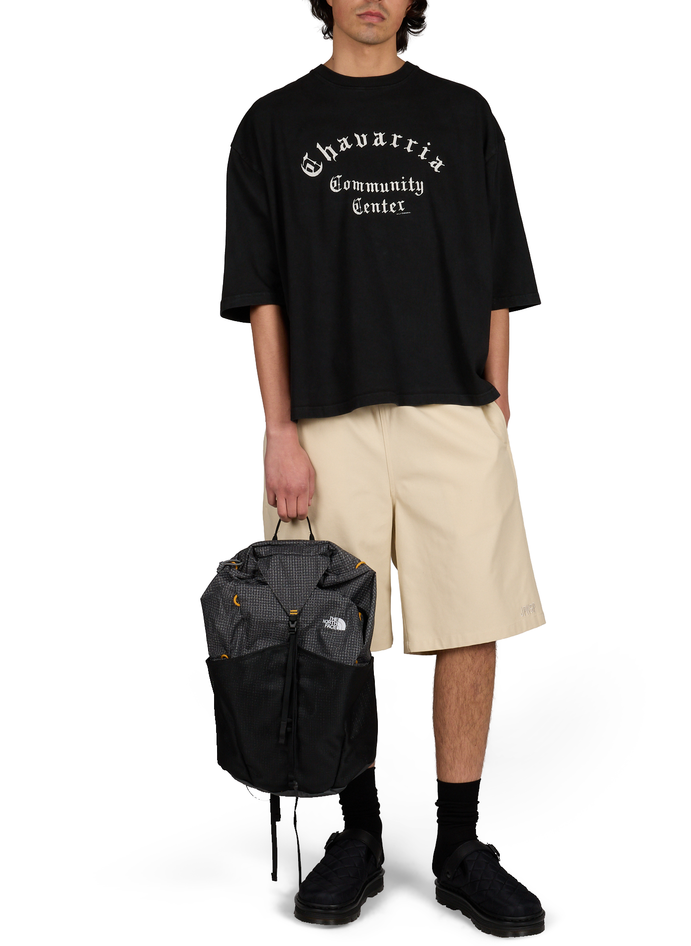 Rugzak Clyffe met logo THE NORTH FACE Zwart