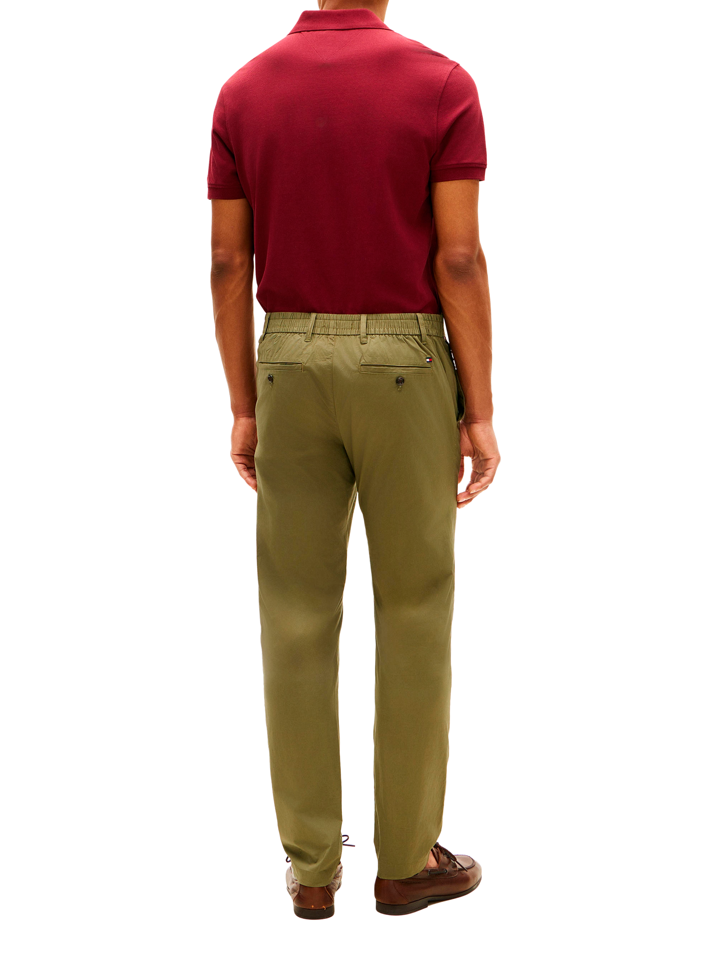 Harlem chino pants in blended cotton TOMMY HILFIGER Green