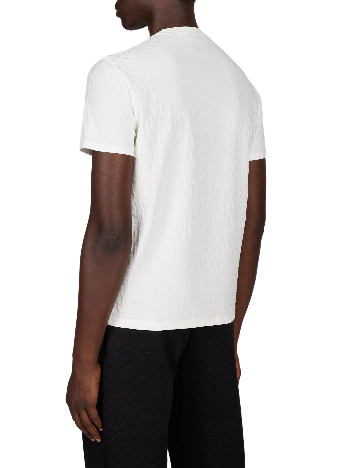 Round-neck cotton logo T-shirt ARMANI EXCHANGE White