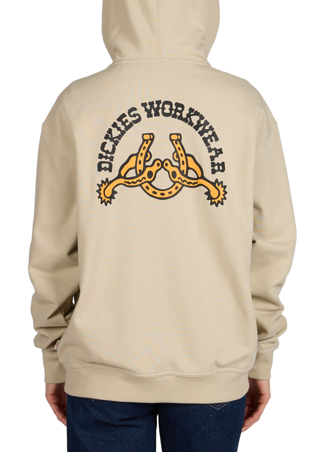 Zip hoodie with hood in blended cotton DICKIES Green