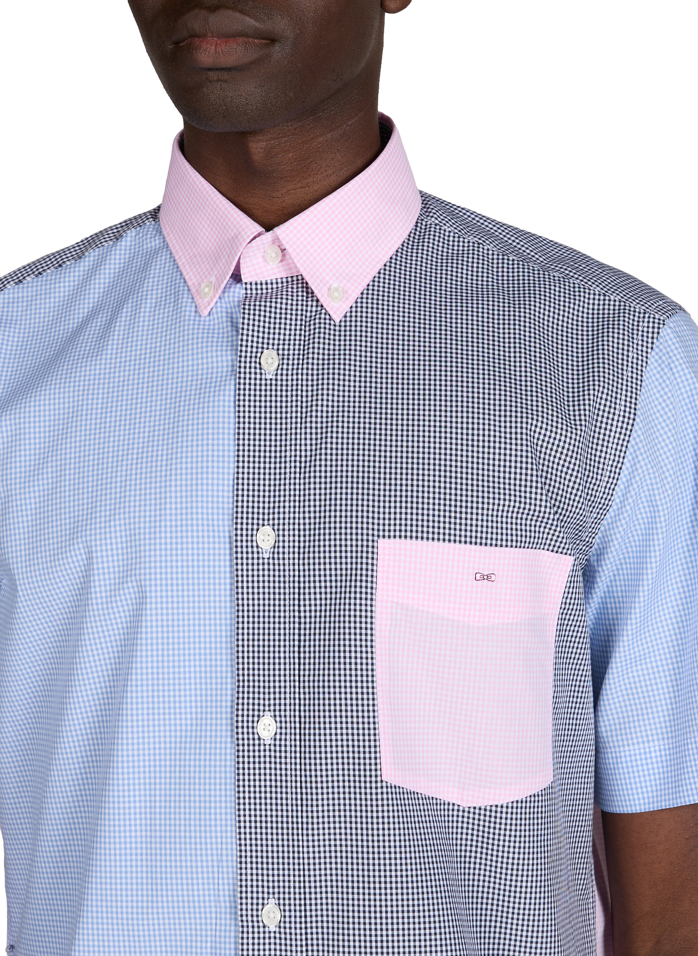 Chemise à carreaux Vichy en coton  EDEN PARK Bleu