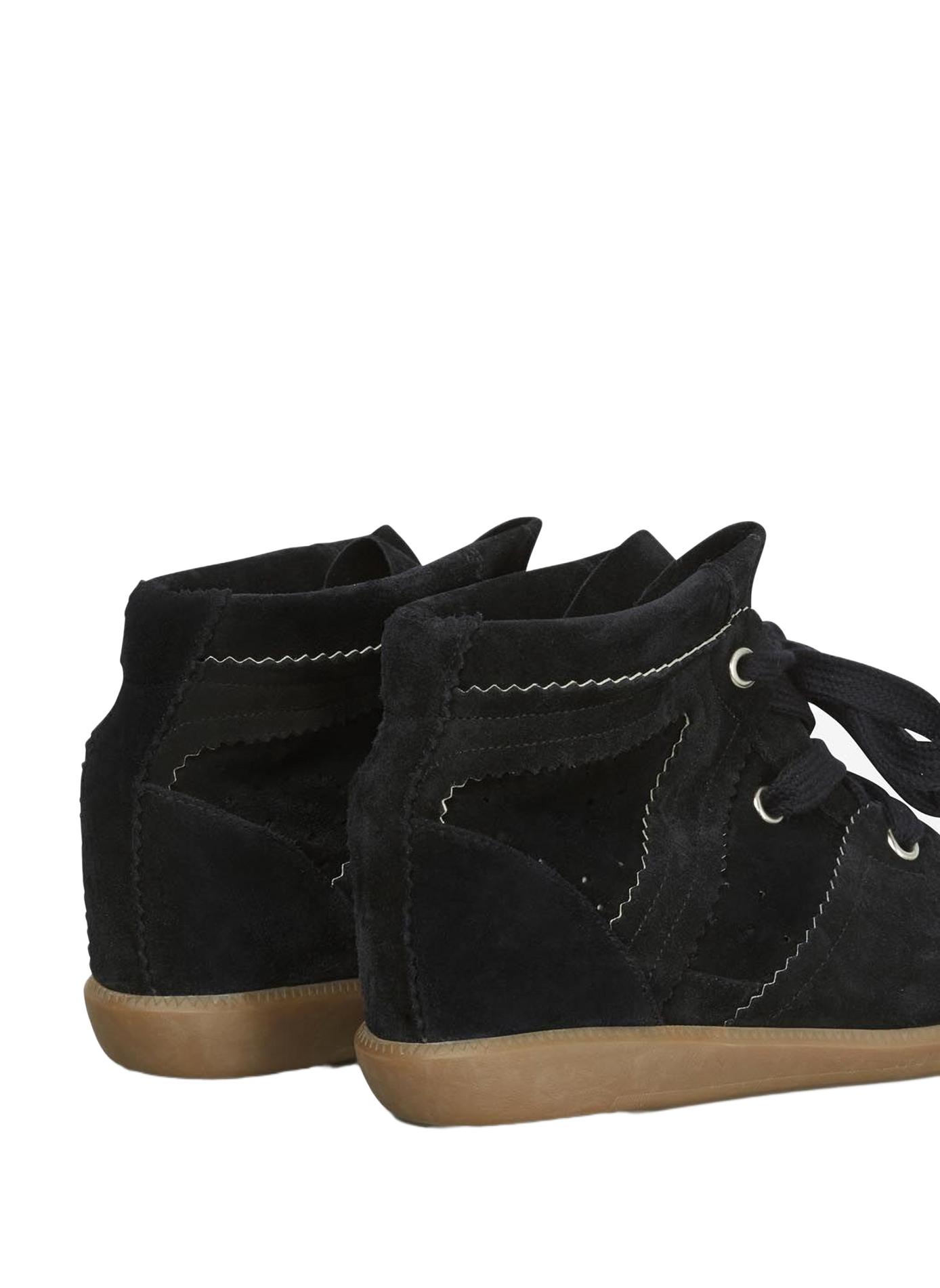 Bobby leather wedge sneakers ISABEL MARANT Black