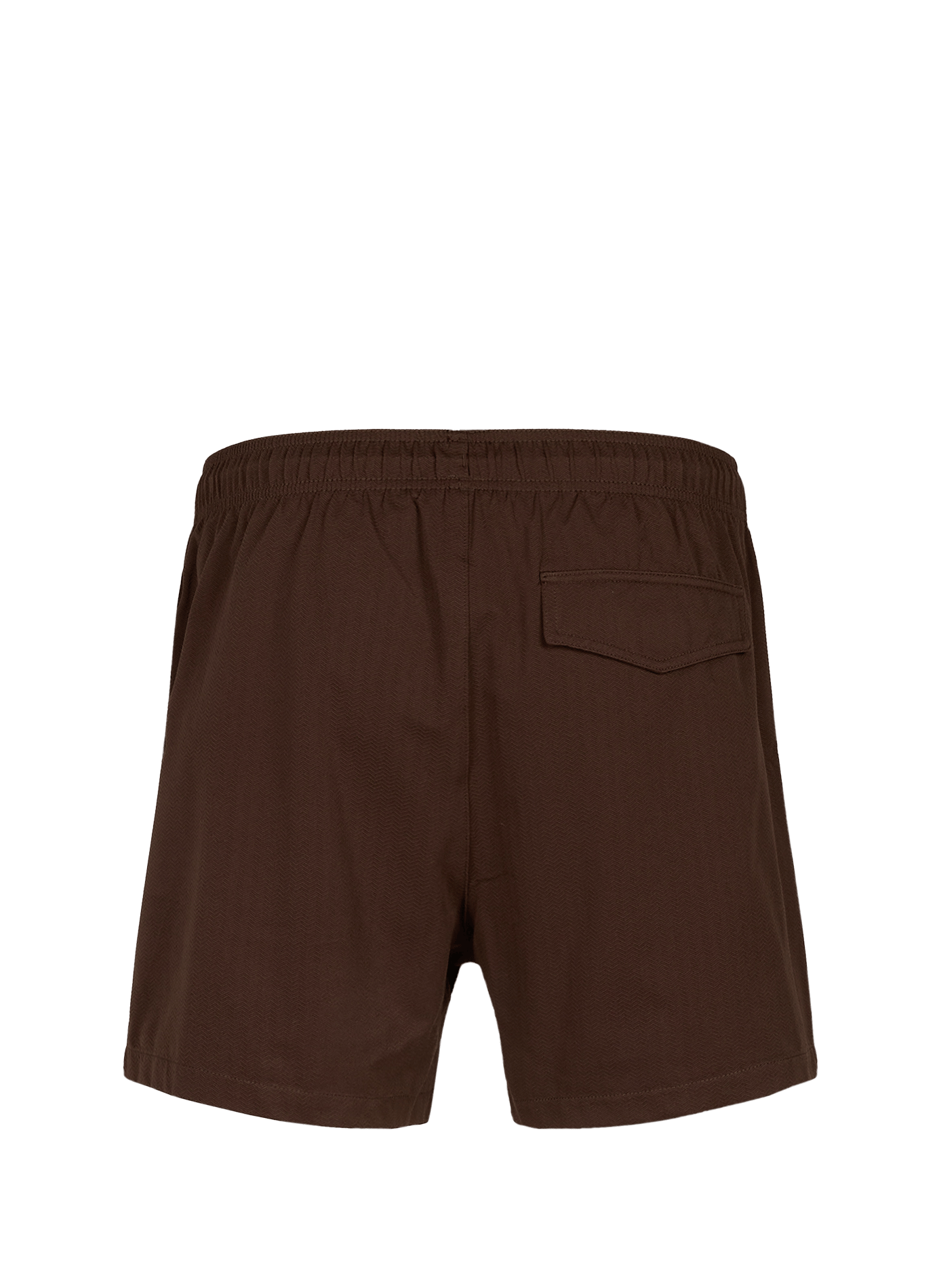 Short de bain texturé à écusson logo ARMANI Marron