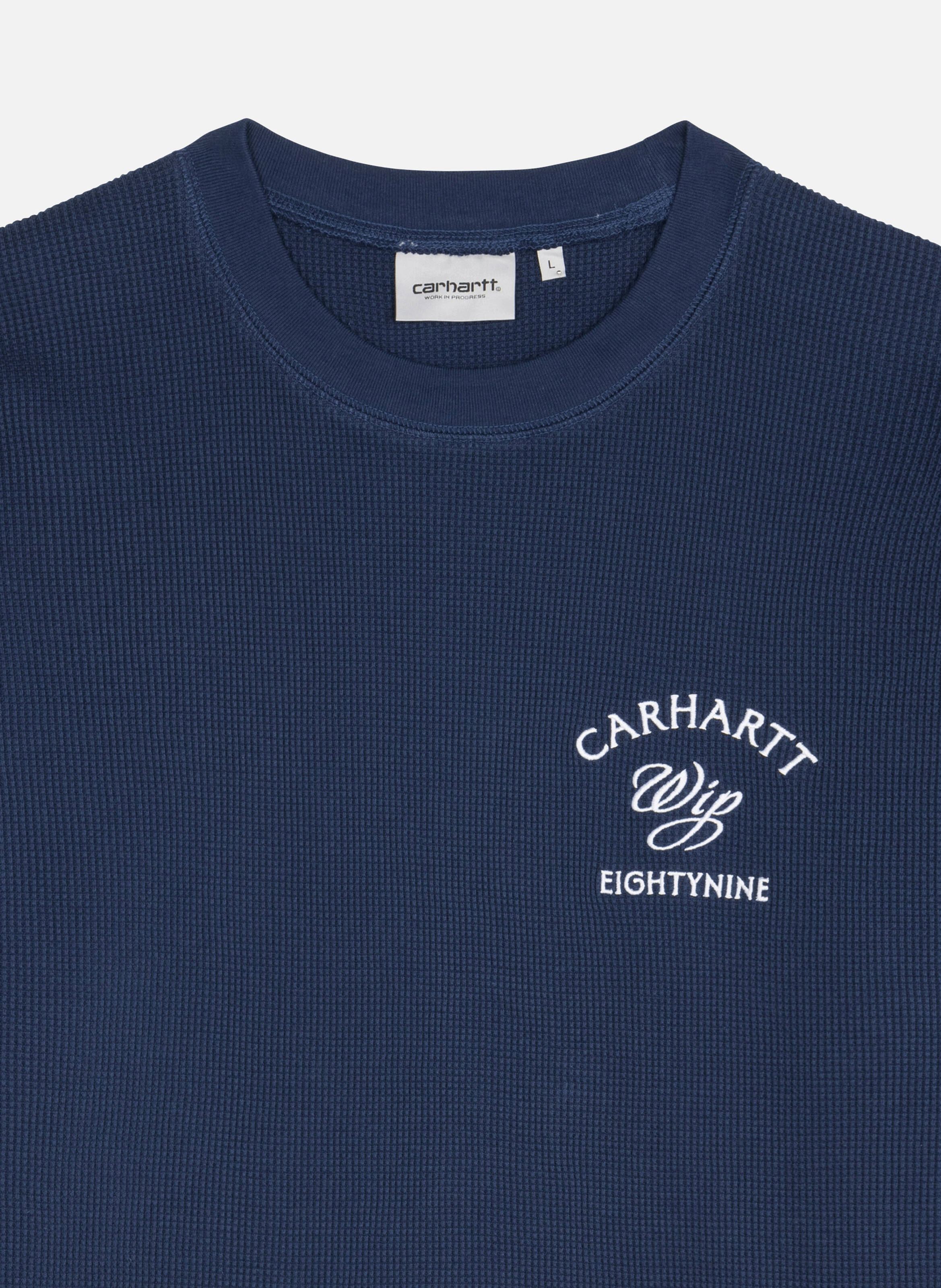 T-shirt l/s eightynine waffle t-shirt | Bleu CARHARTT WIP Homme