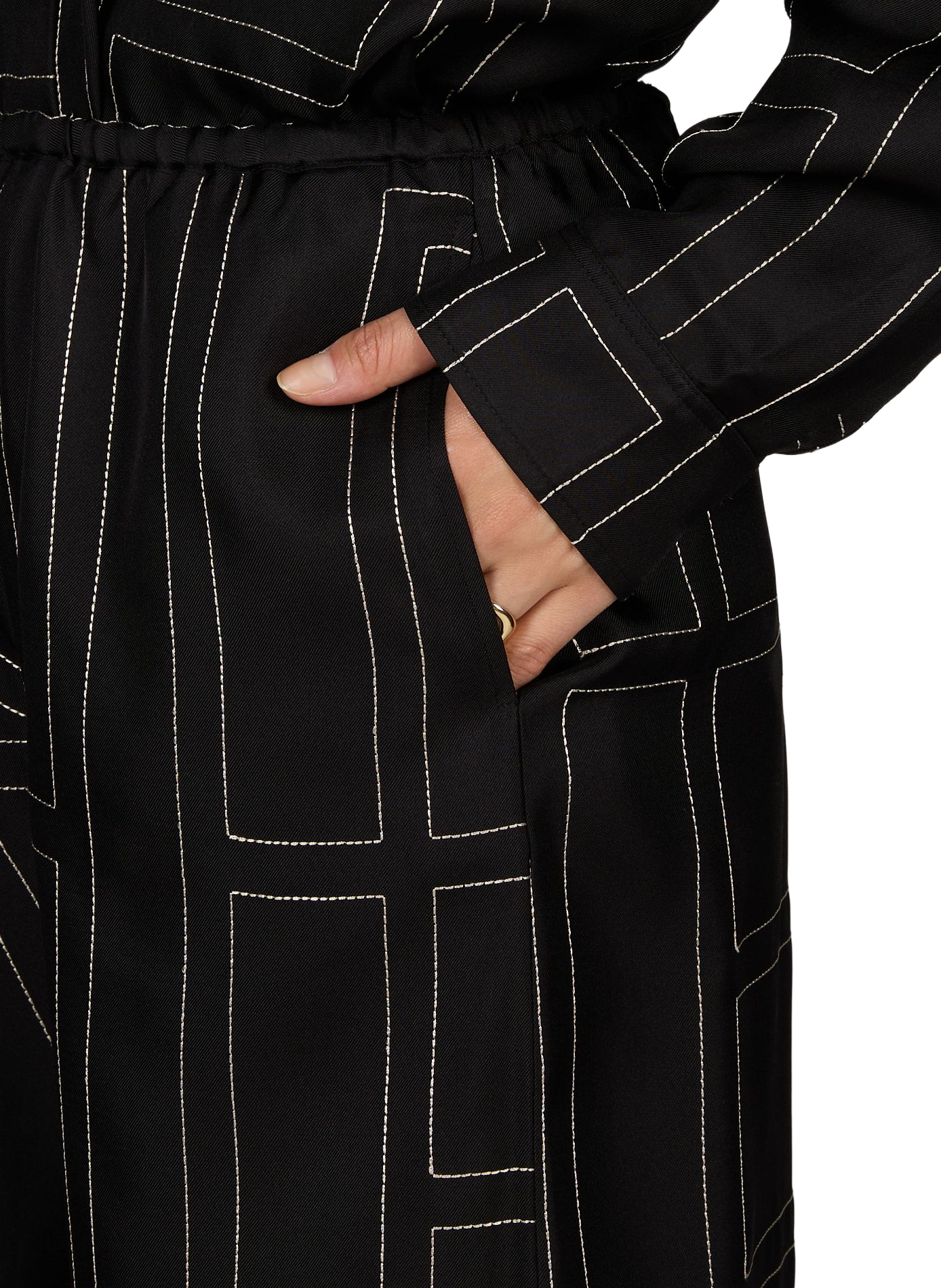 Silk pajamas TOTEME Black